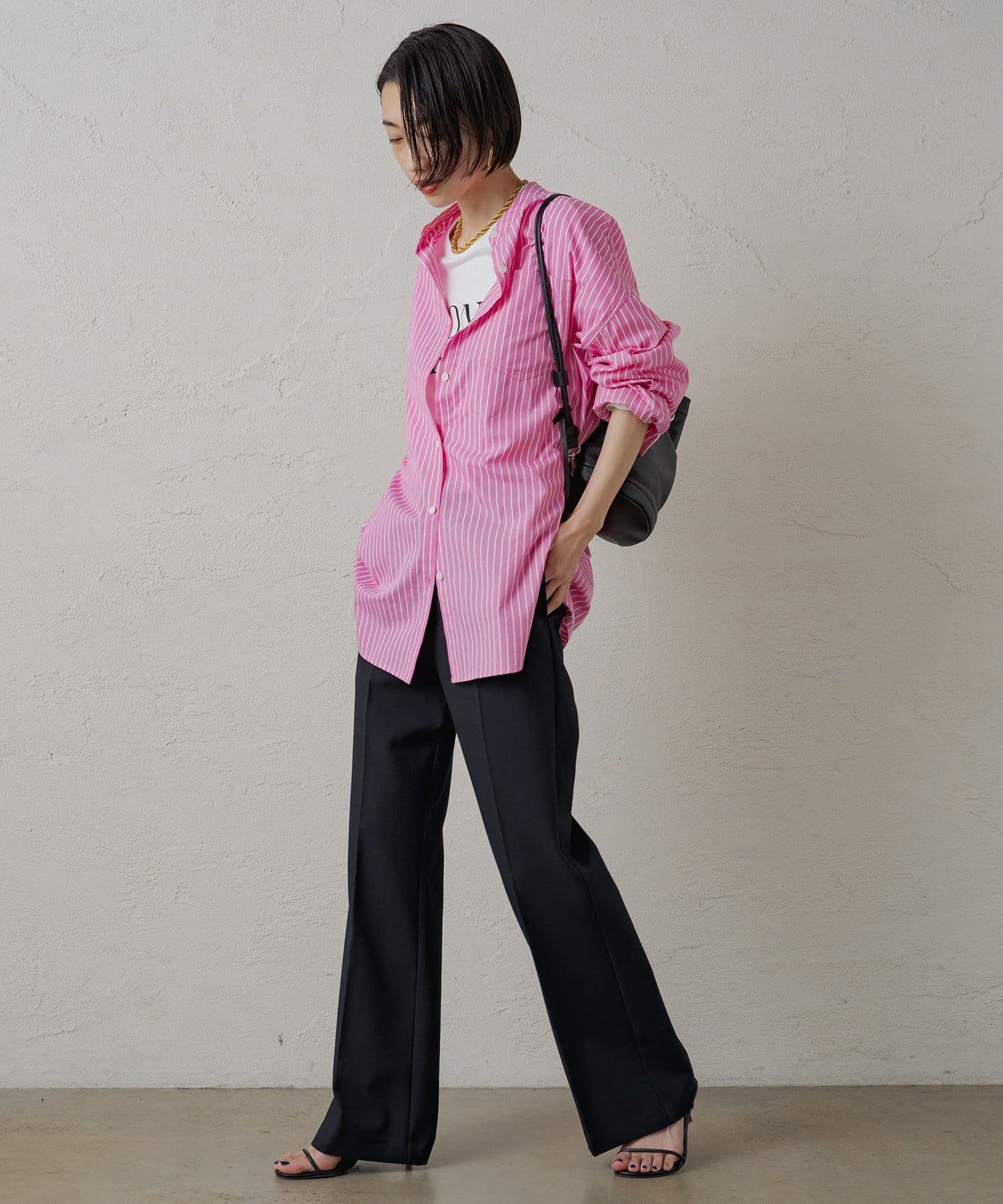 OUTLET(アウトレット) 【Loungedress】フレアスラックス