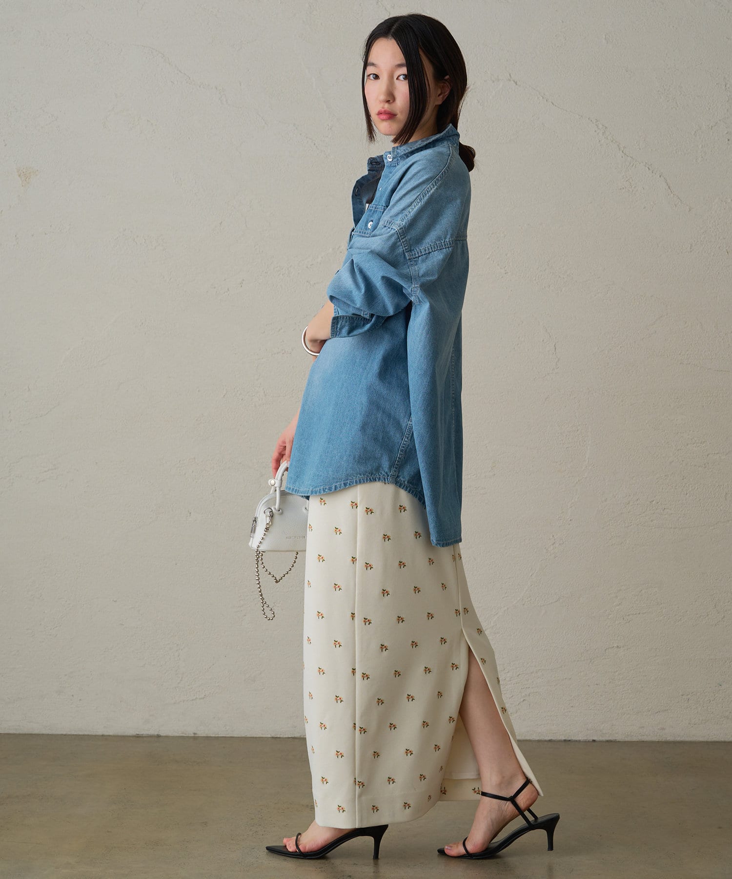 Loungedress】フラワー刺繍スカート | OUTLET(アウトレット