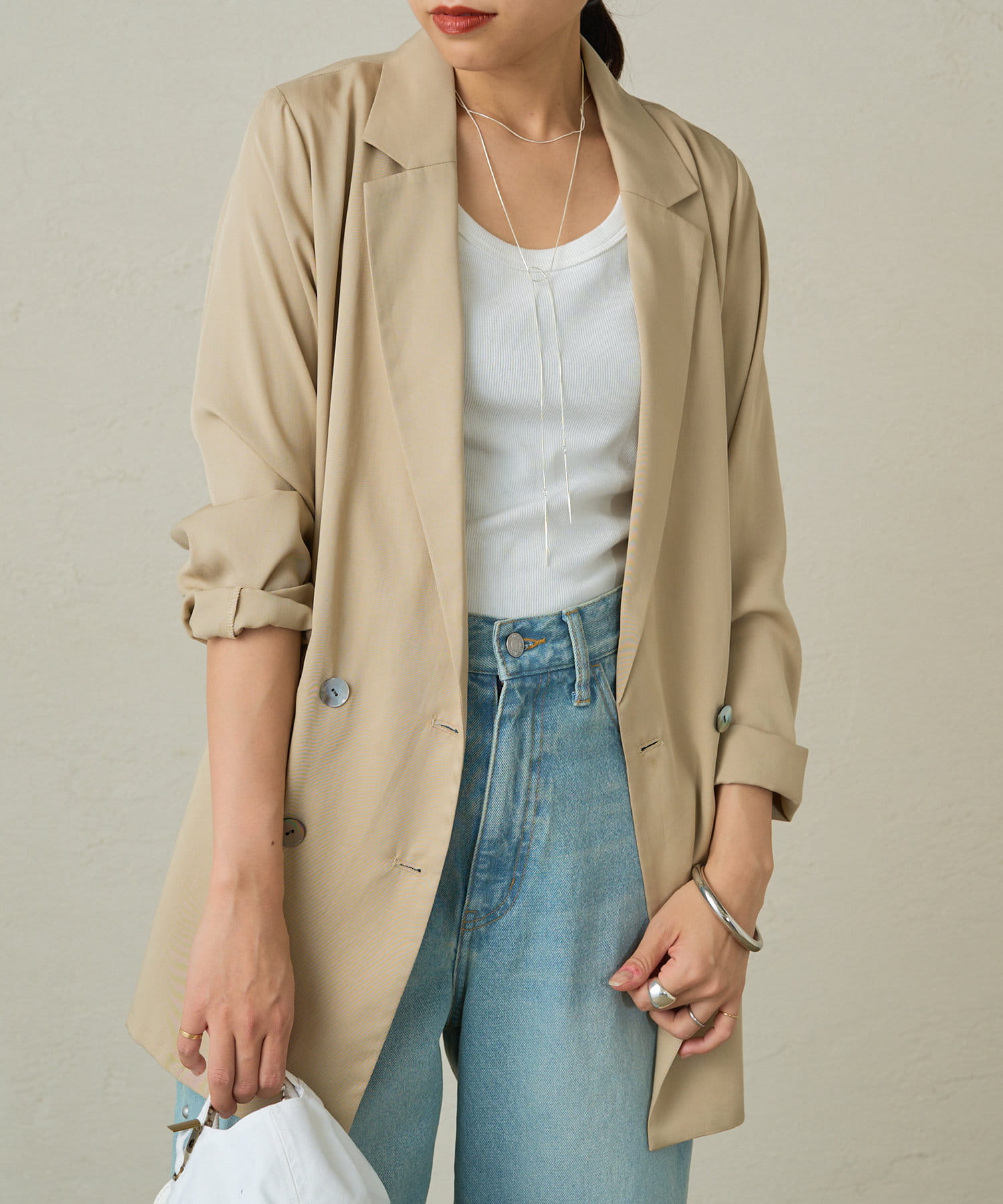 新品未使用【Loungedress】リラックスジャケット LOUNGEDRESS（ラウンジドレス）の「リラックスジャケット