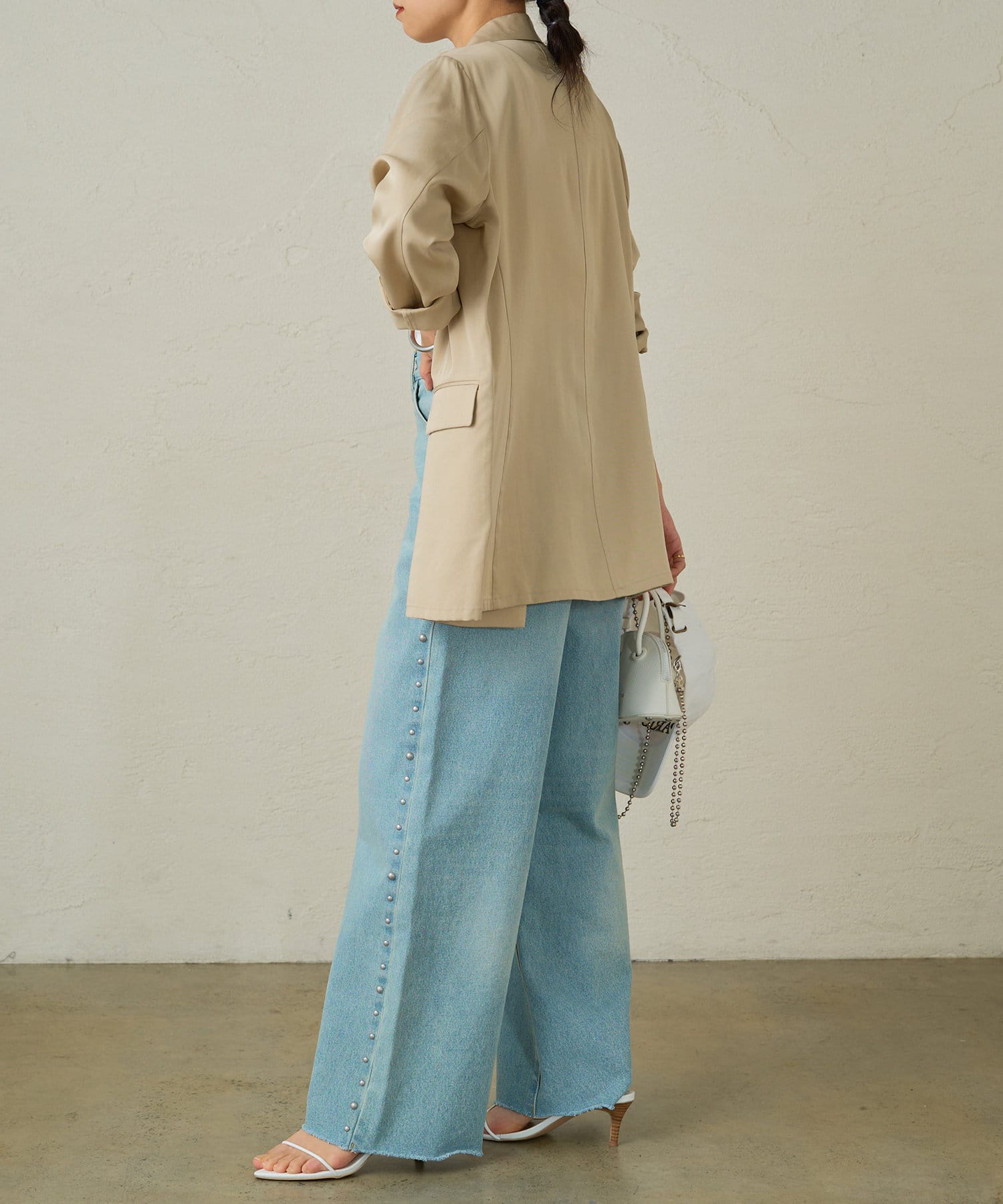 【新品タグ付】LOUNGEDRESS 定価20,900円 リラックスジャケット LOUNGEDRESS（ラウンジドレス）の「リラックスジャケット
