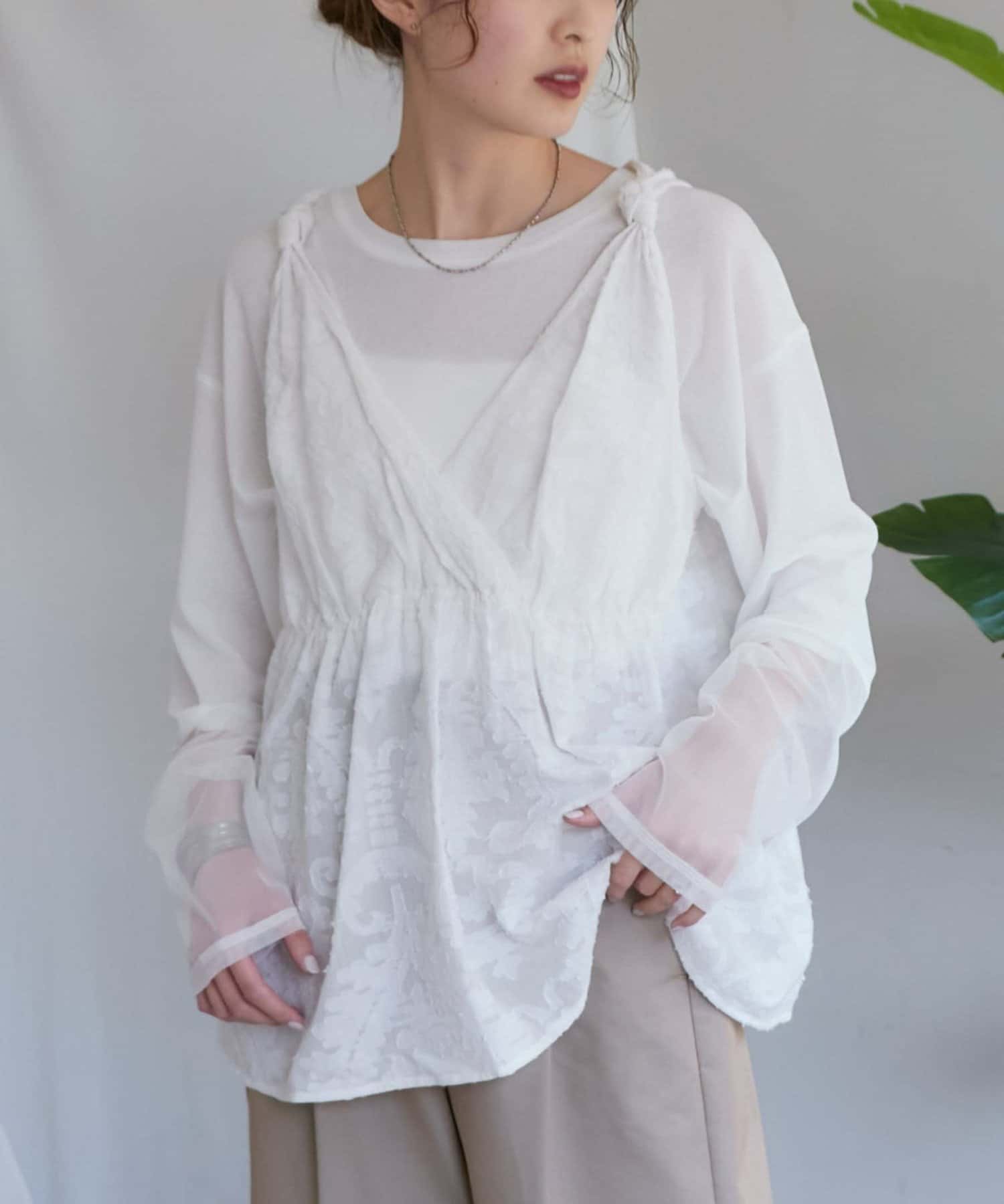CIAOPANIC TYPY】2WAYネットジャガードチュニック | OUTLET