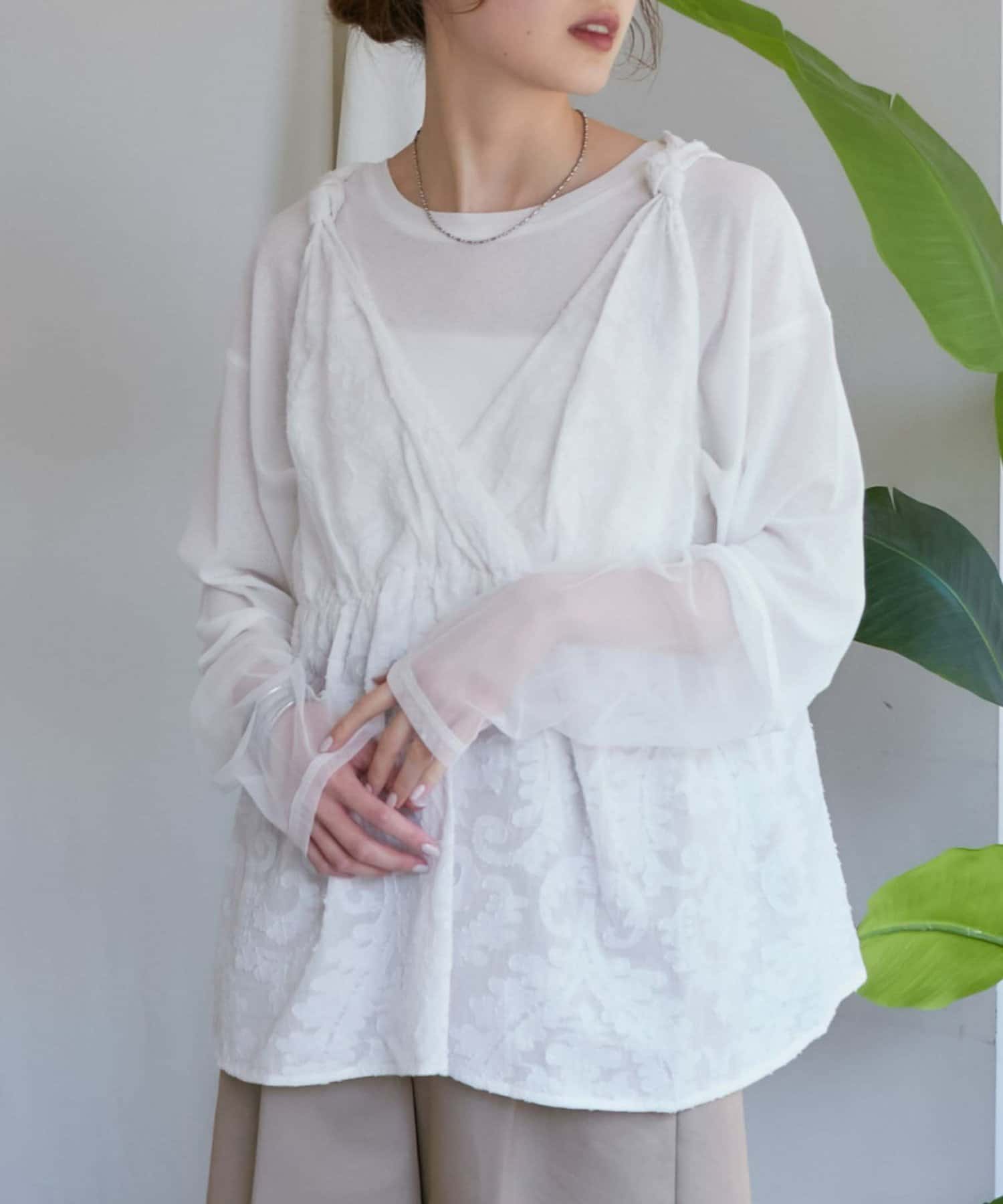 CIAOPANIC TYPY】2WAYネットジャガードチュニック | OUTLET
