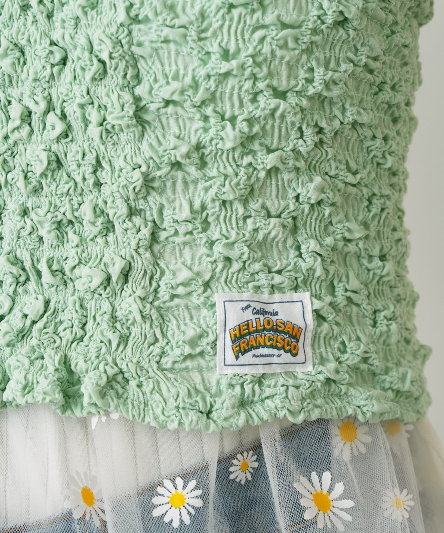 OUTLET(アウトレット) 【CIAOPANIC TYPY】ぽこぽこビスチェ付きマーガレットチュールブラウス