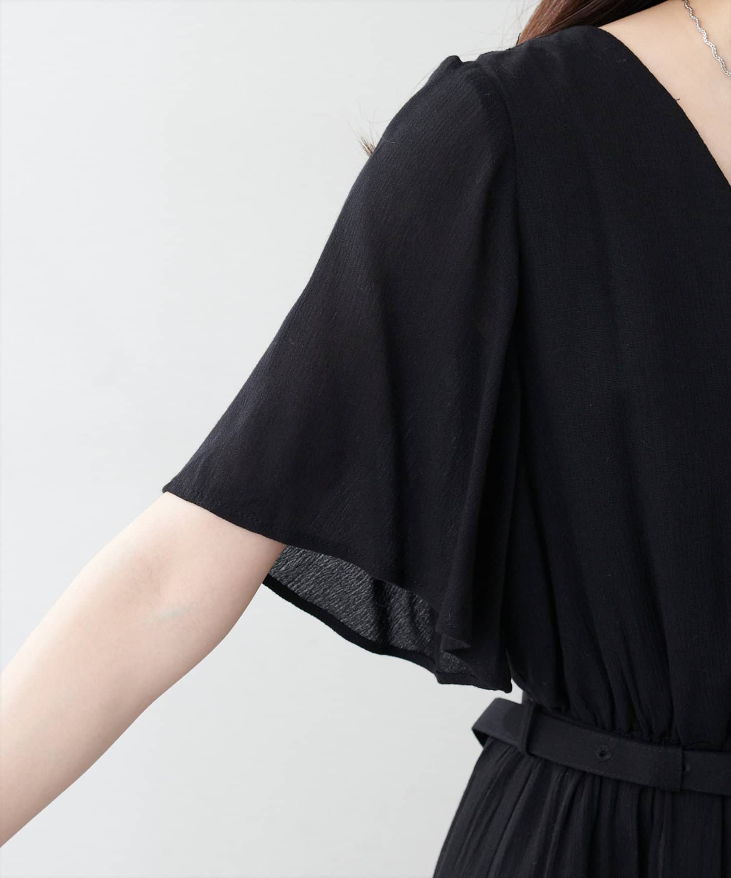 natural couture(ナチュラルクチュール) 【WEB限定】ワッシャー楊柳リゾートワンピース