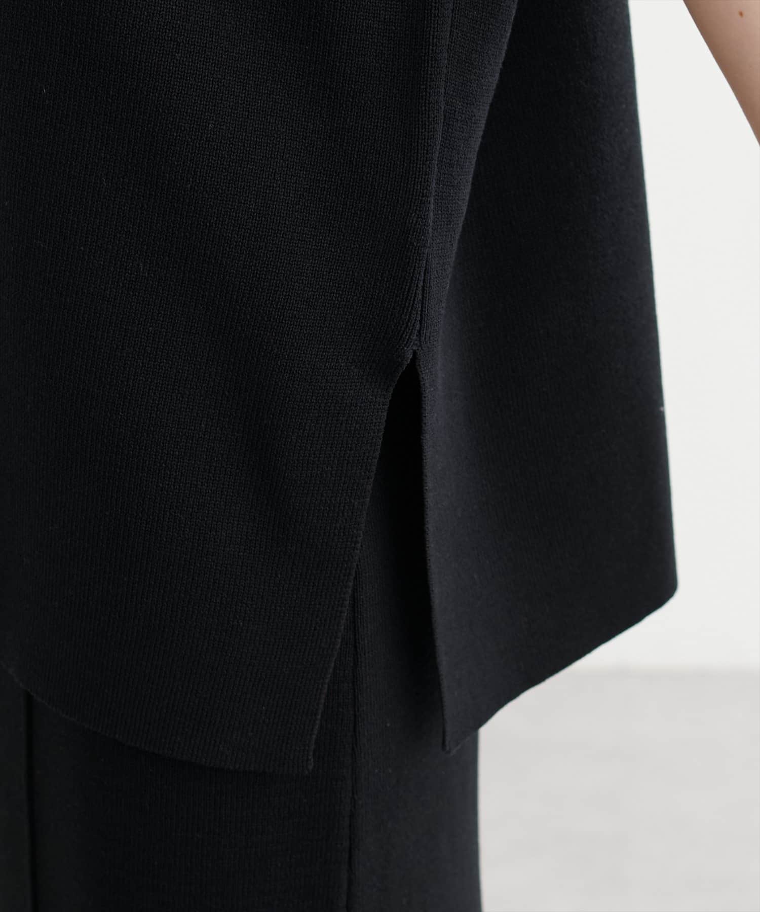 natural couture(ナチュラルクチュール) 【WEB限定】総針Vネックベスト+キャミSET