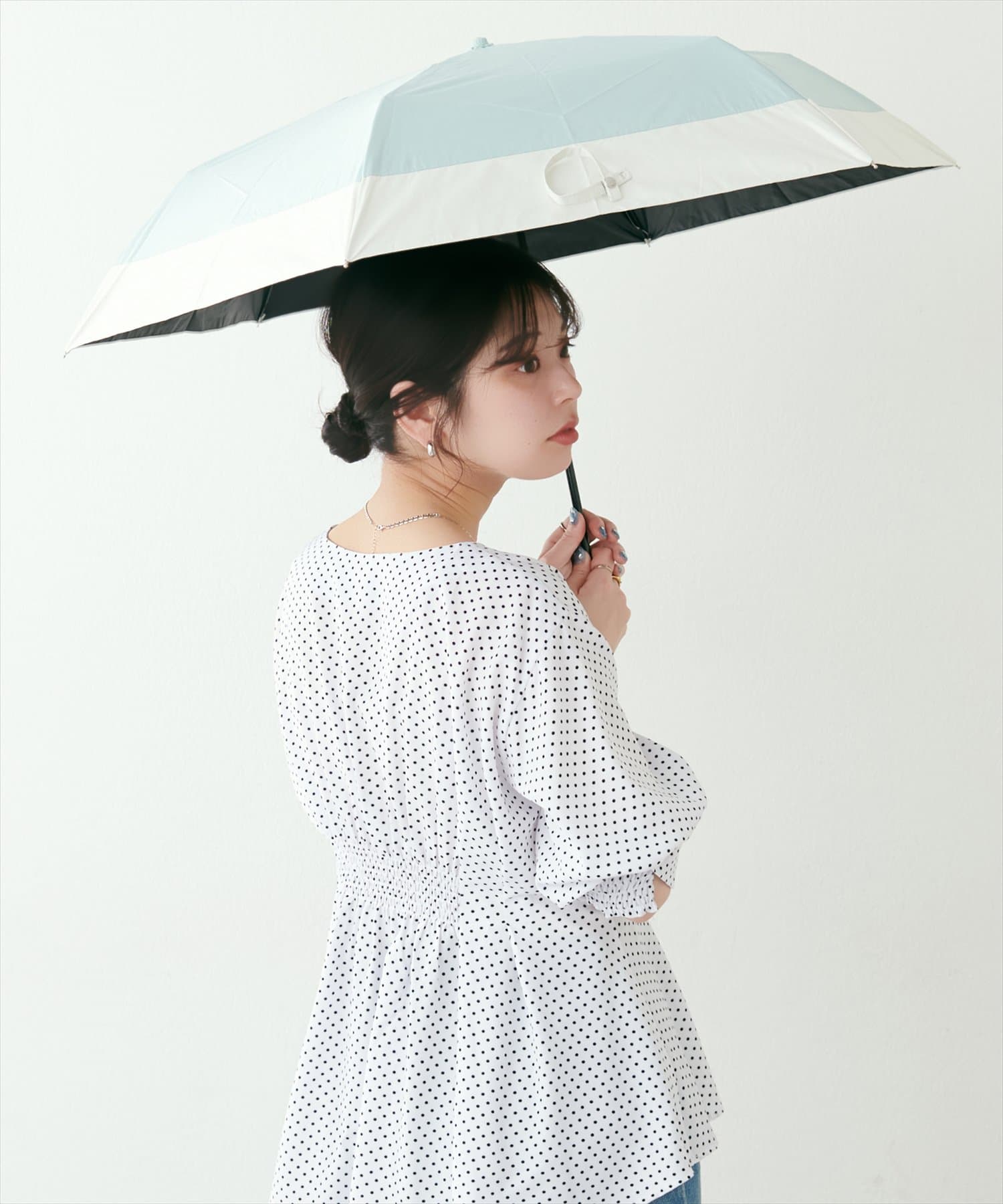 natural couture(ナチュラルクチュール) 【WEB限定】PUバイカラーミニ