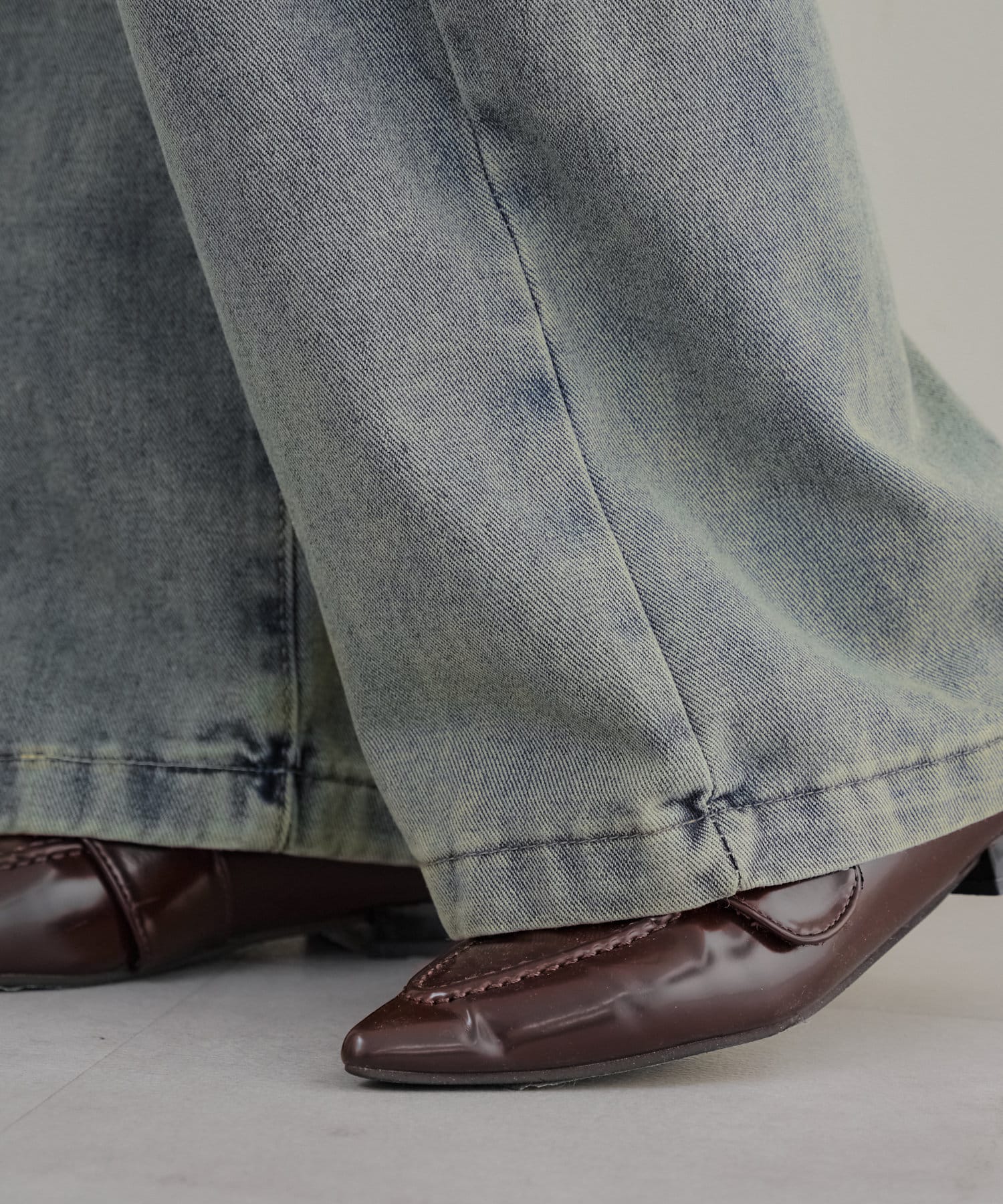 NICE CLAUP / OLIVE des OLIVE OUTLET(ナイスクラップ  / オリーブ デ オリーブ アウトレット) フェードバギーデニム