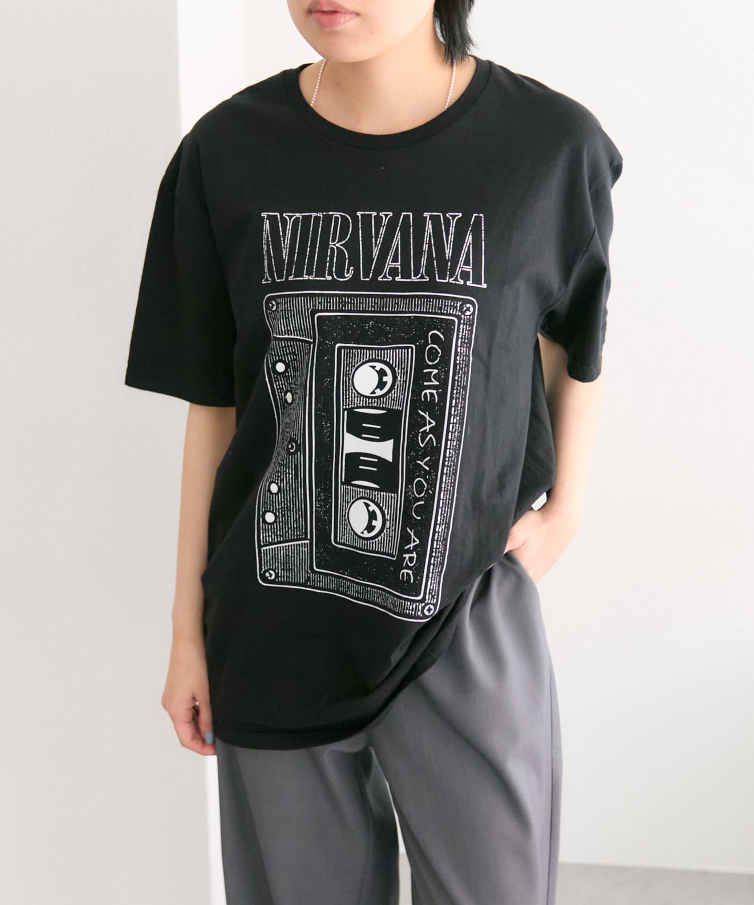 ear PAPILLONNER(イア パピヨネ) 【ROCK OFF（ロックオフ）】NIRVANE（ニルヴァーナ）/AS YOU ARE TAPE/ロックプリントTシャツ