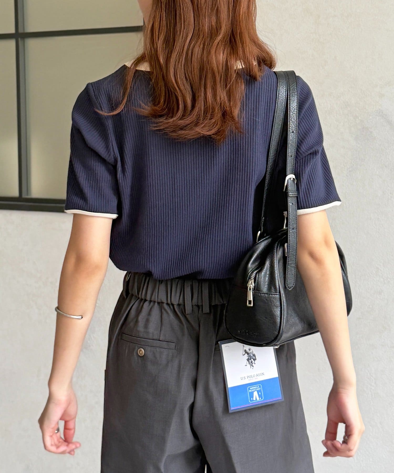 CPCM(シーピーシーエム) 【U.S. POLO ASSN.】クルーネック半袖リブT