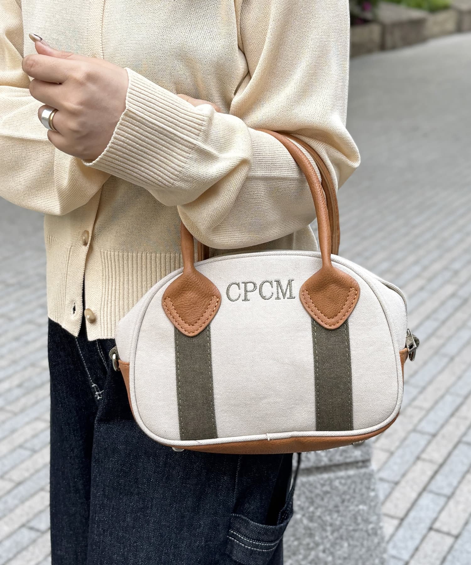 CPCM(シーピーシーエム) キャンバスボストンバッグ