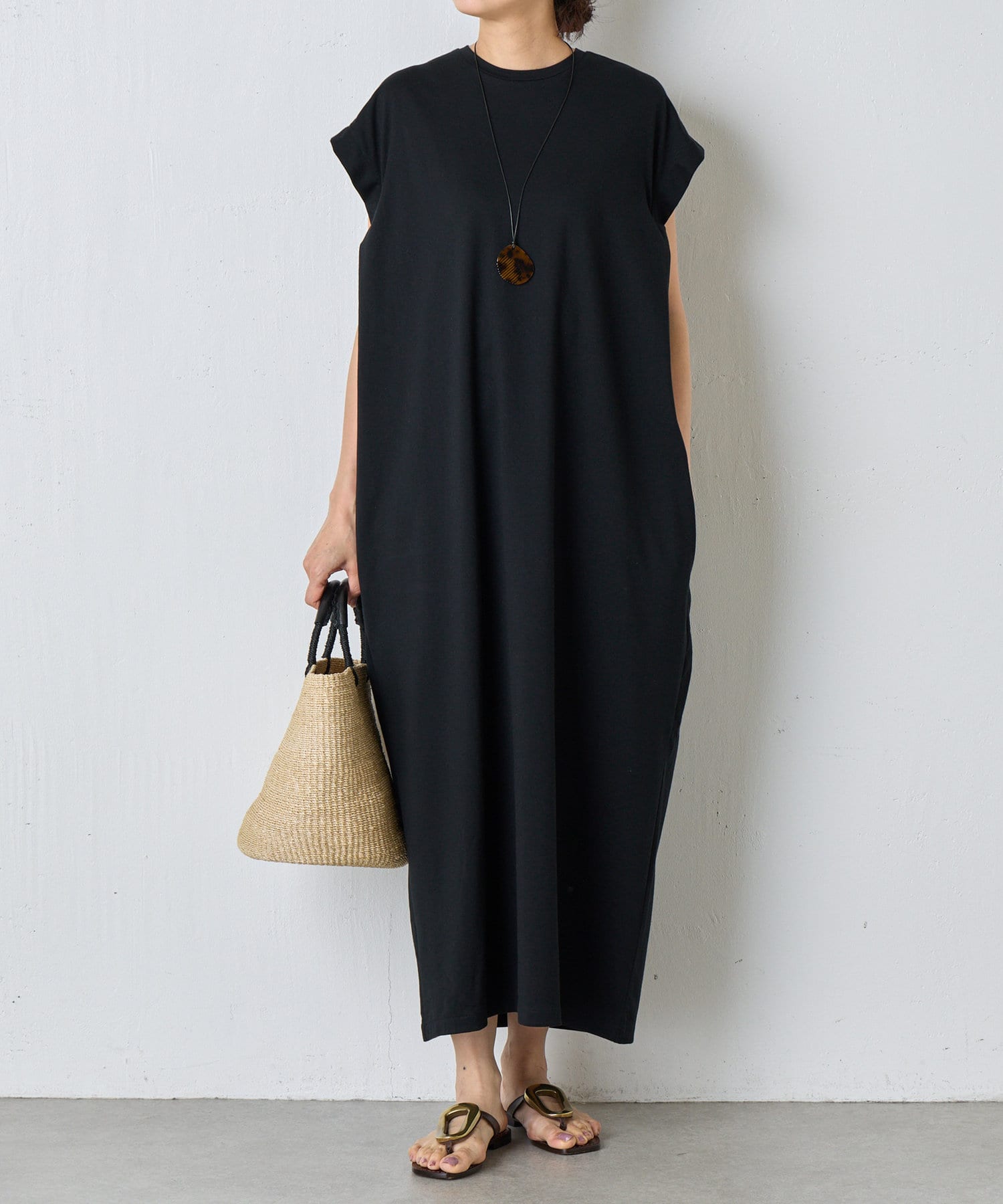BEARDSLEY(ビアズリー) オーガニックコットンタックワンピース