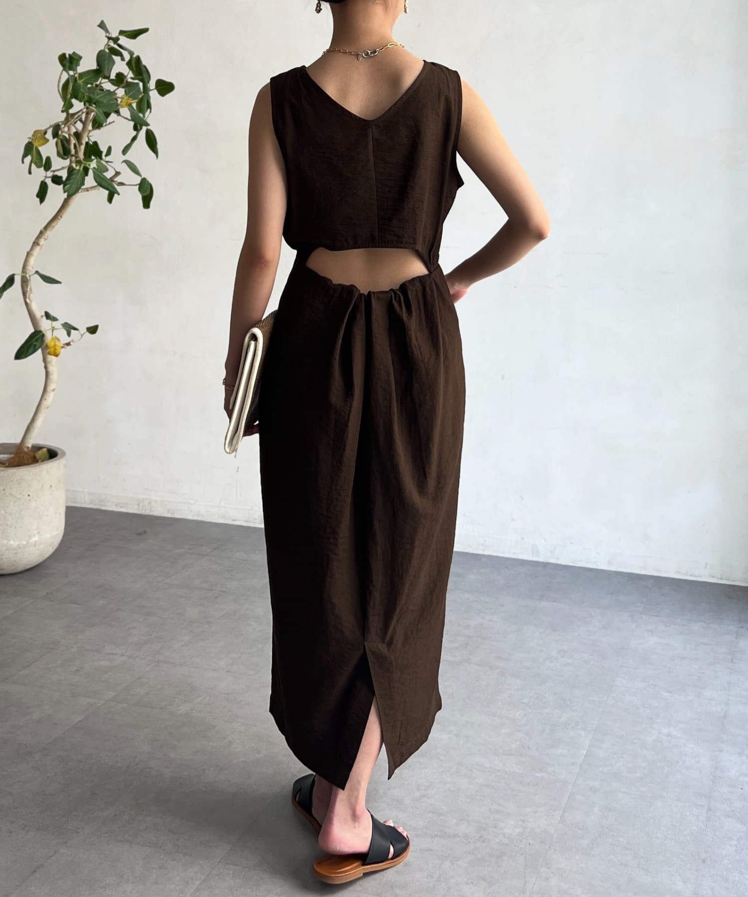 【新品】Iラインニットワンピース　シェトワ Chez toi｜Iラインキャミワンピース×ニットプルオーバー
