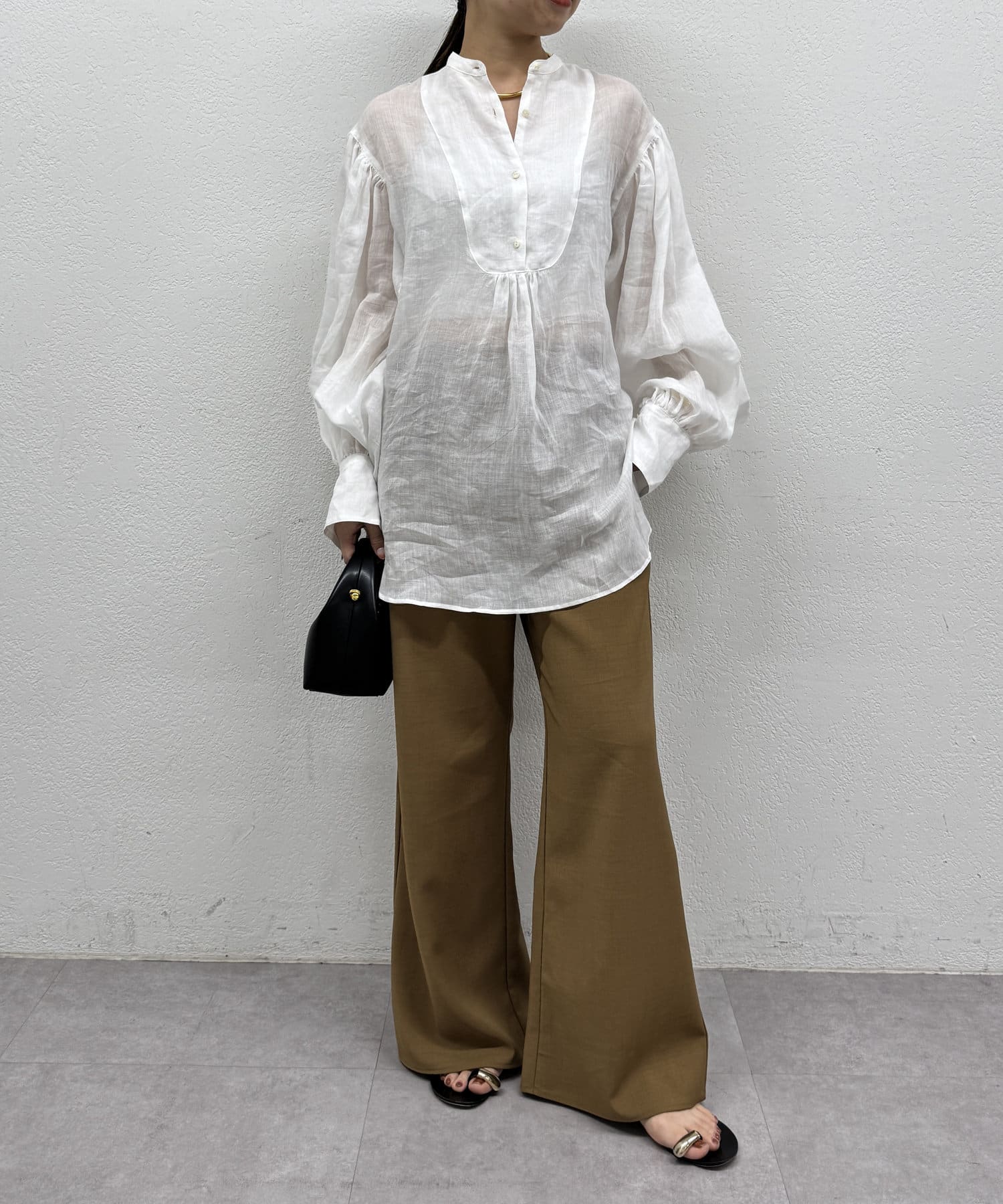 20周年限定】20thリネンギャザーチュニック | LOUNGEDRESS