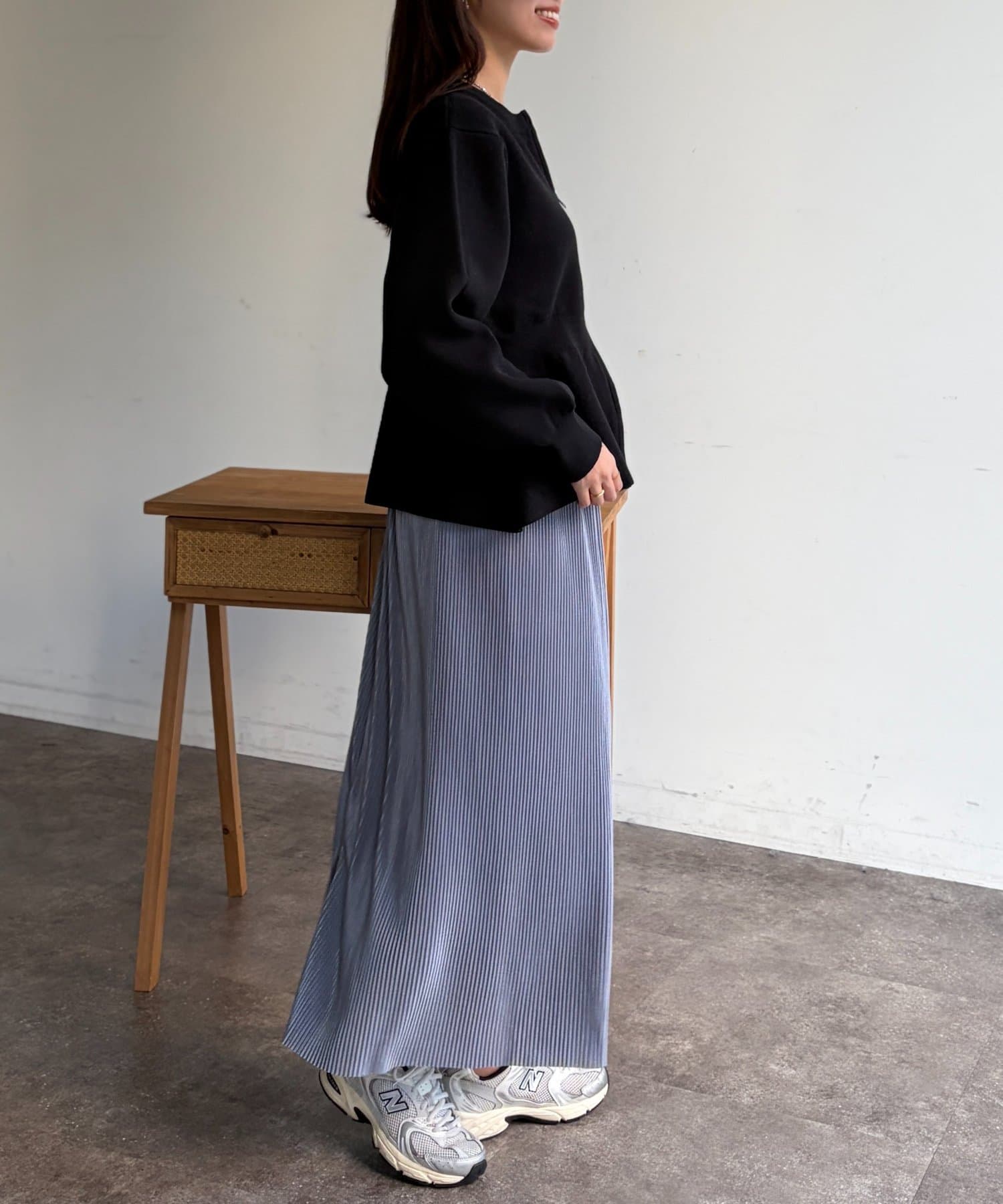 Chez toi(シェトワ) プリーツナロースカート