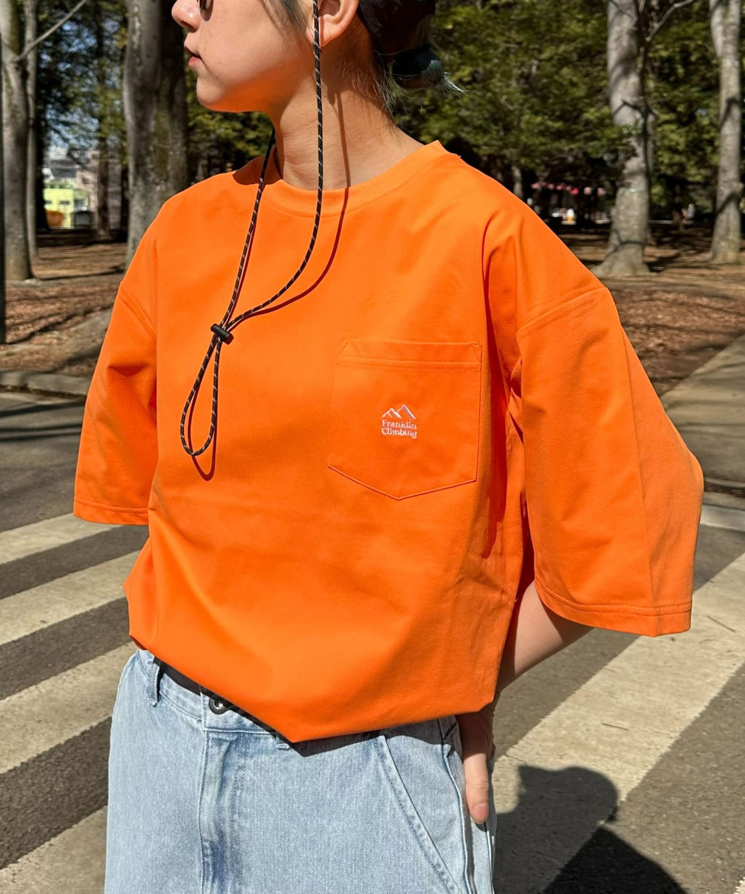 OUTLET(アウトレット) 【CIAOPANIC TYPY】 ワンポイント刺繍ポケット半袖Tee