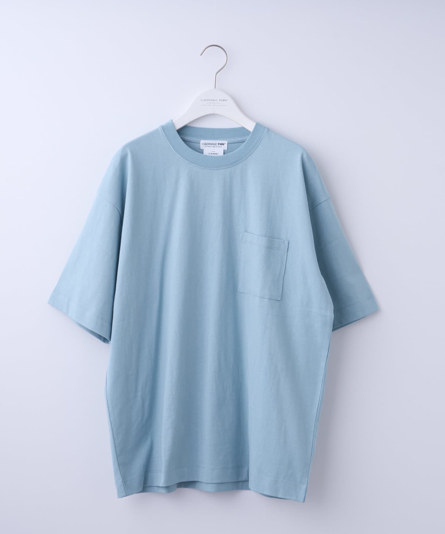 OUTLET(アウトレット) 【CIAOPANIC TYPY】コットンクルーネックポケット半袖Tシャツ