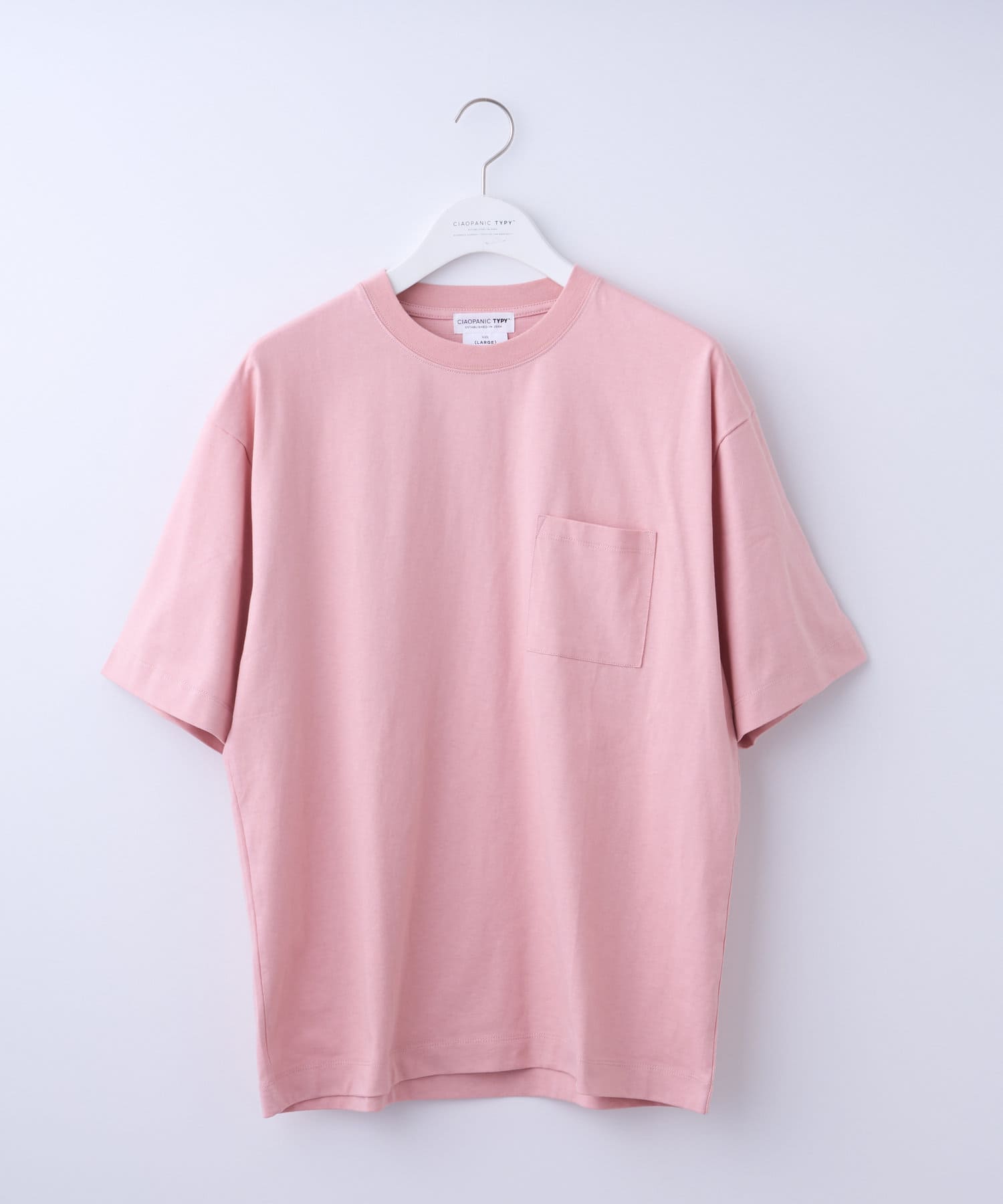 OUTLET(アウトレット) 【CIAOPANIC TYPY】コットンクルーネックポケット半袖Tシャツ