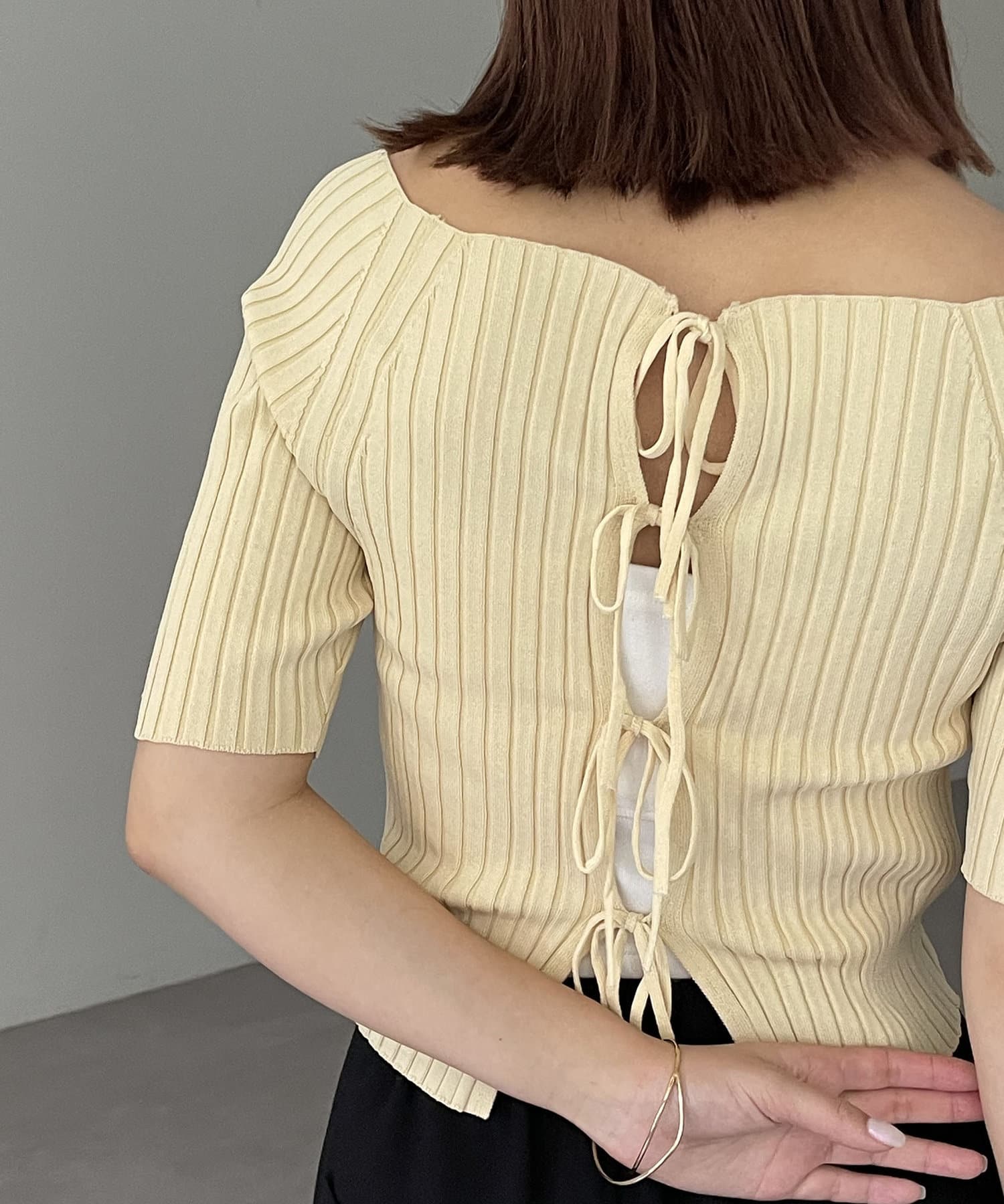 OUTLET(アウトレット) 【CAPRICIEUX LE'MAGE】2WAYリボンニット