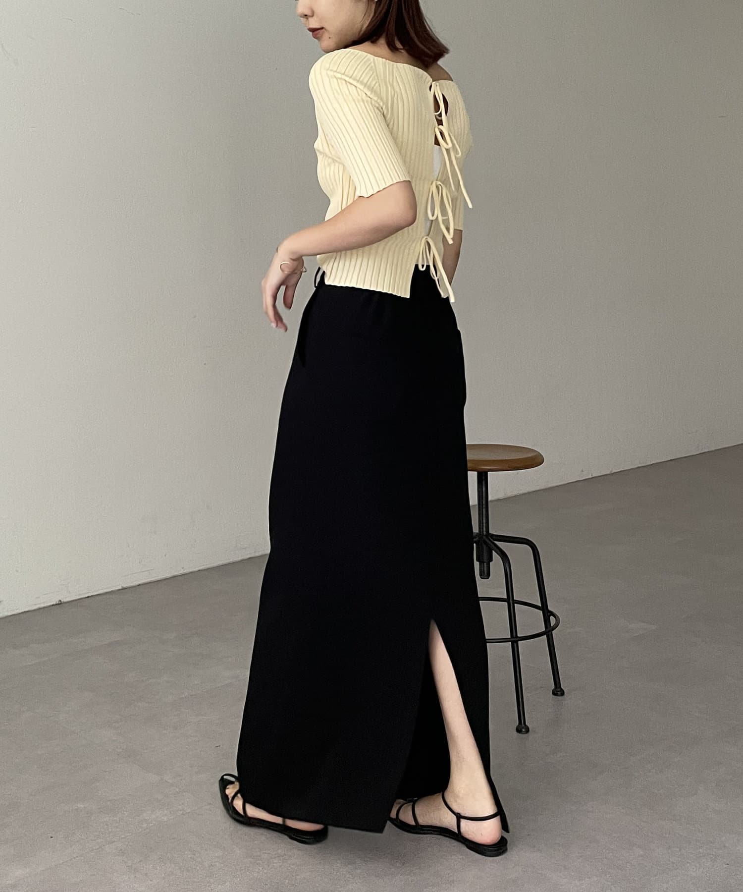 OUTLET(アウトレット) 【CAPRICIEUX LE'MAGE】2WAYリボンニット