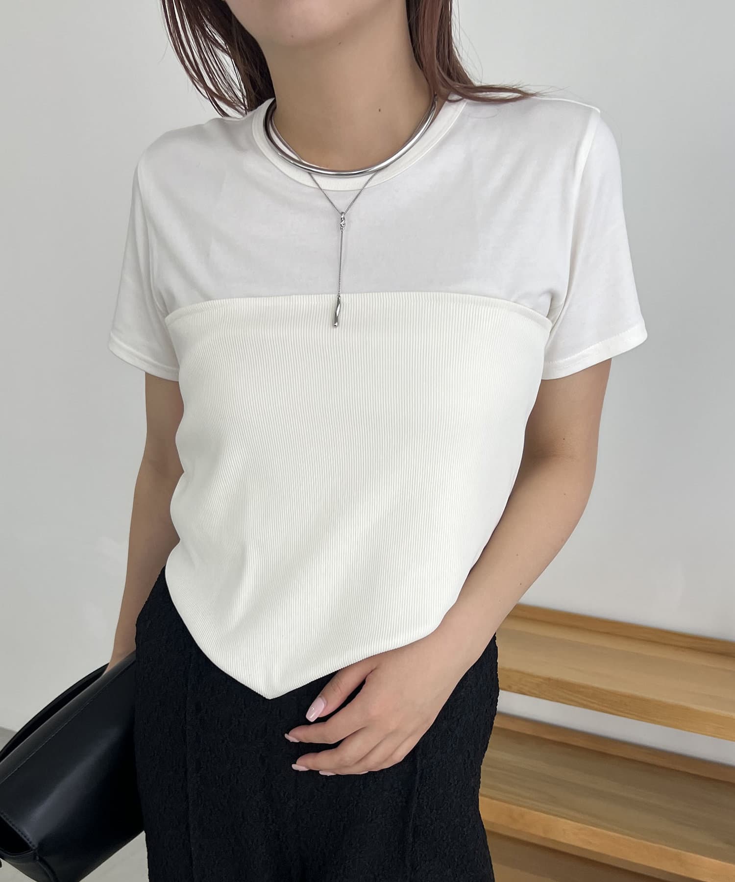 OUTLET(アウトレット) 【CAPRICIEUX LE'MAGE】リブビスチェTシャツ