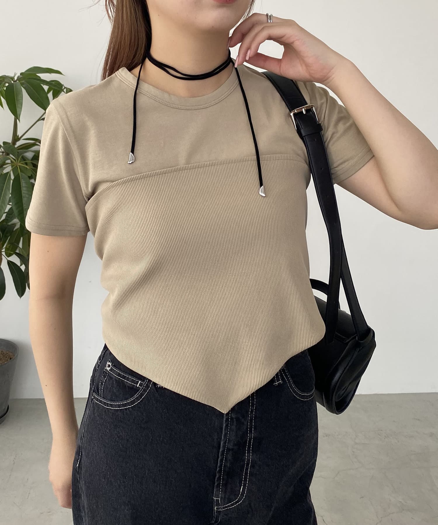 CAPRICIEUX LE'MAGE】リブビスチェTシャツ | OUTLET(アウトレット