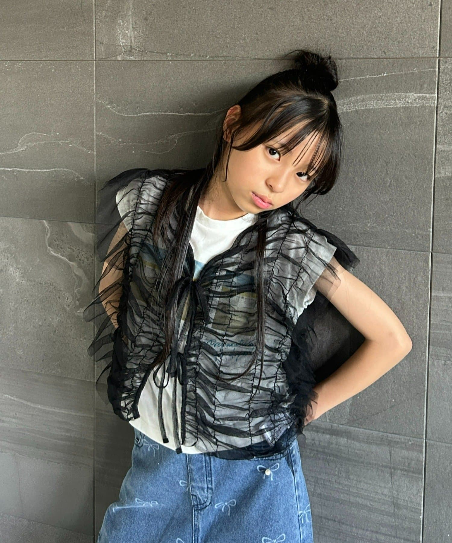 CIAOPANIC TYPY】【KIDS】2WAY縦シャーリングベスト | OUTLET