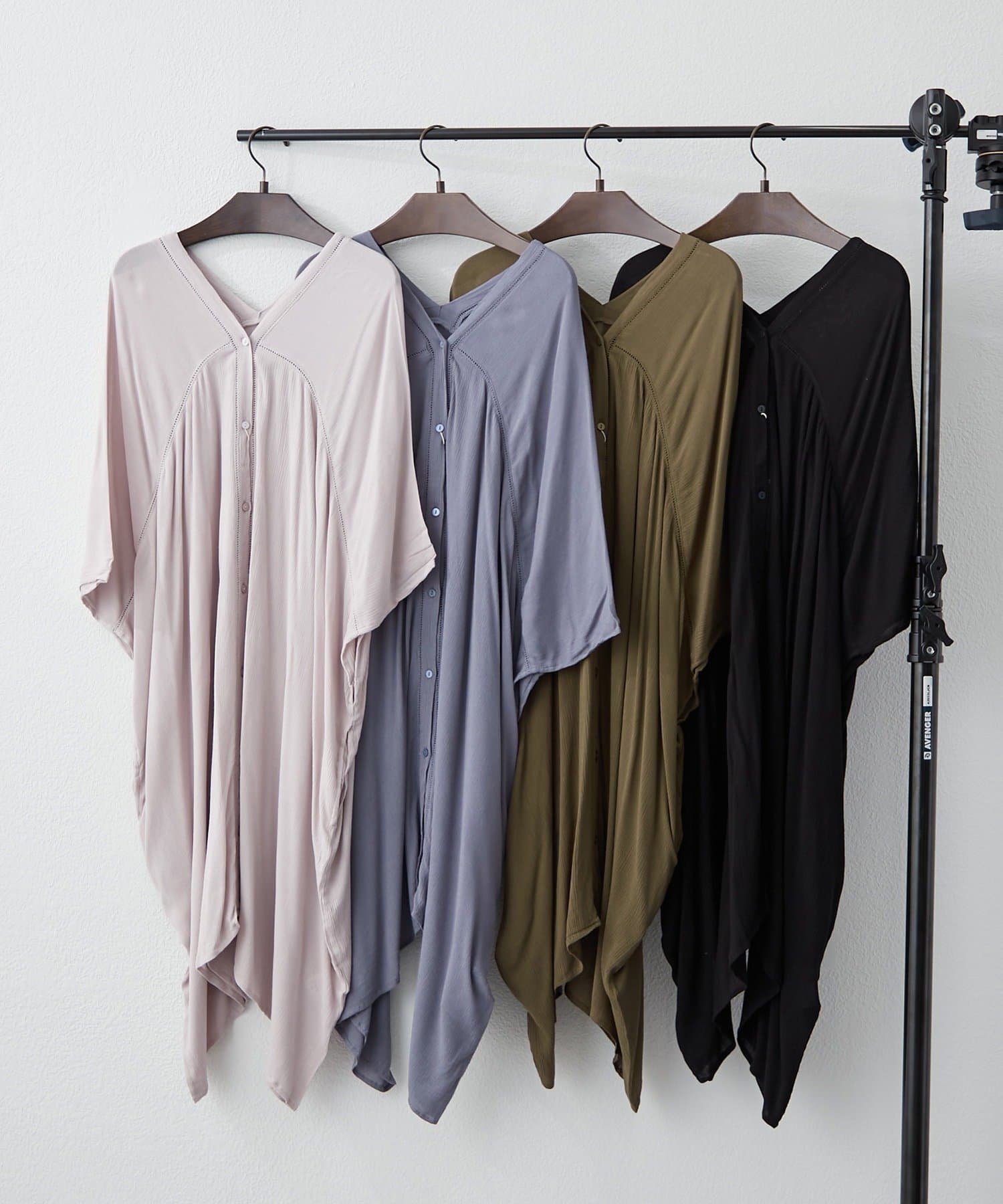 NICE CLAUP / OLIVE des OLIVE OUTLET(ナイスクラップ  / オリーブ デ オリーブ アウトレット) 【NAO】ハシゴレース入BIGカーデブラウス