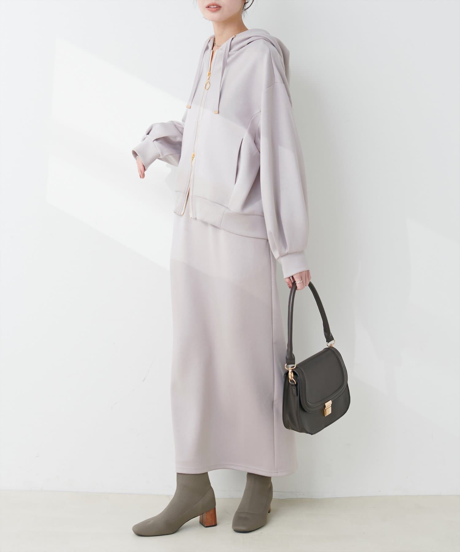 NICE CLAUP / OLIVE des OLIVE OUTLET(ナイスクラップ  / オリーブ デ オリーブ アウトレット) 【natural couture】ふわもちタイトナロースカート