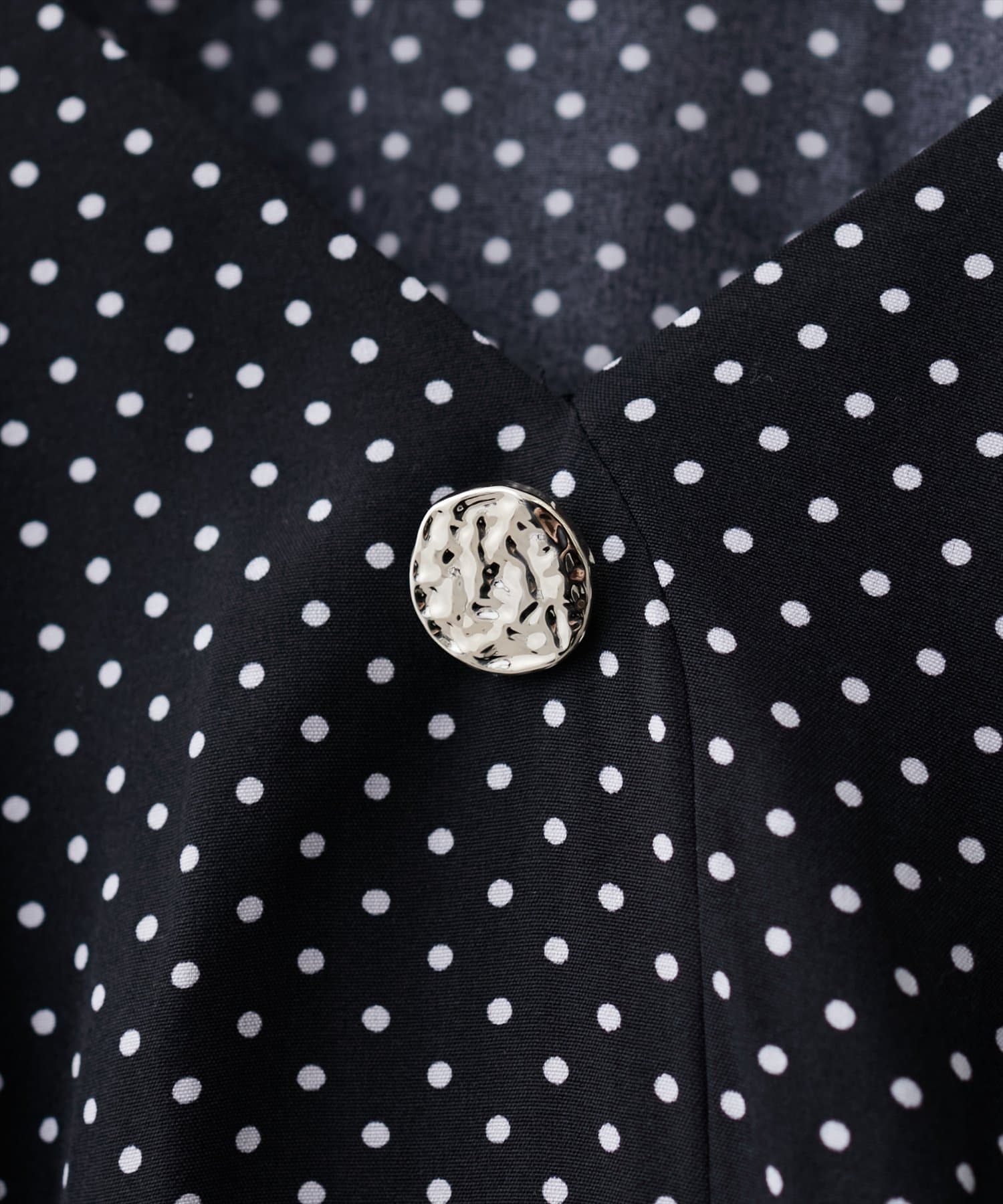 NICE CLAUP / OLIVE des OLIVE OUTLET(ナイスクラップ  / オリーブ デ オリーブ アウトレット) 【natural couture】osonoタックデザインペプラムブラウス