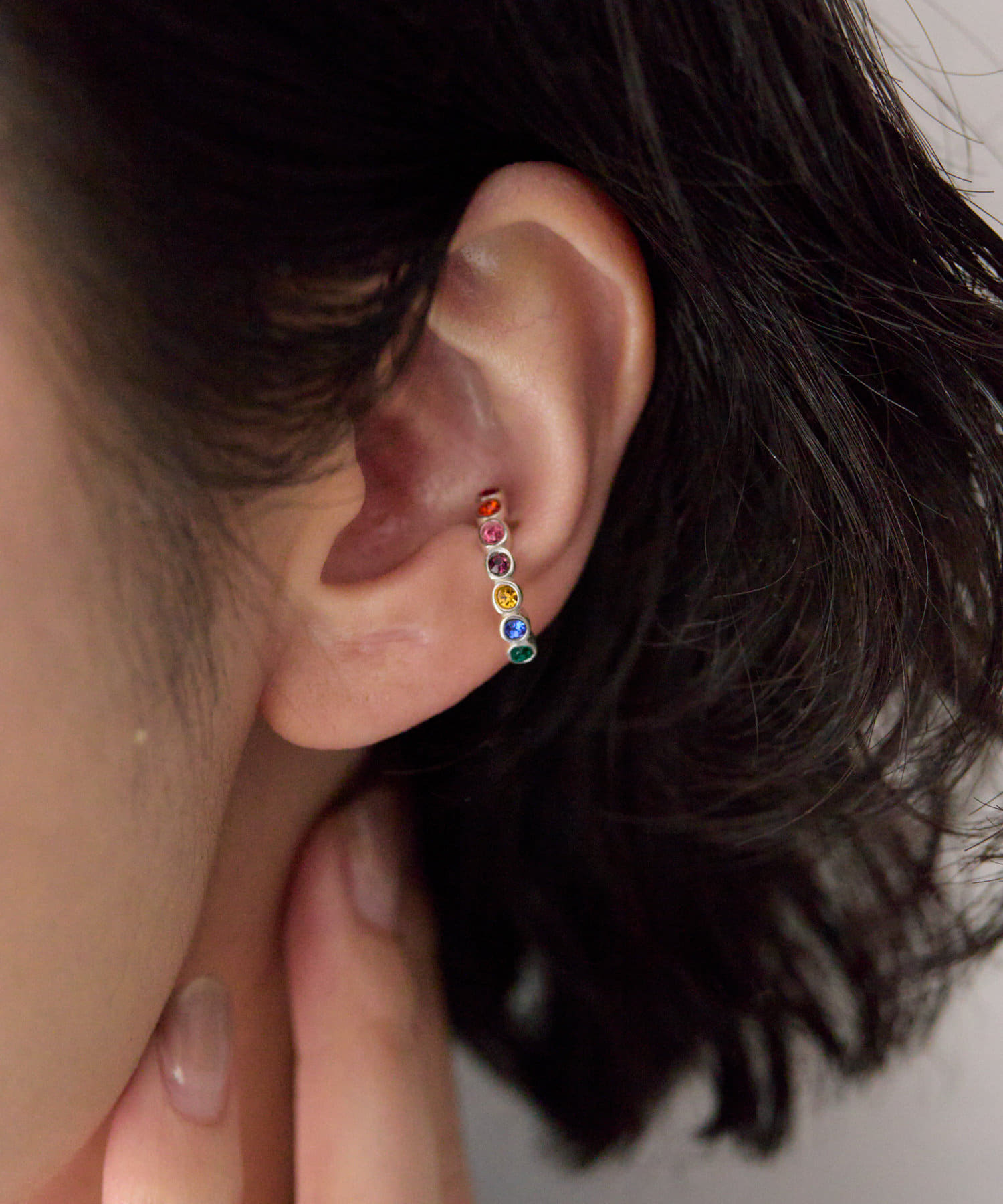 ear PAPILLONNER(イア パピヨネ) レインボーイヤーカフ《WEB限定/スターリングシルバー使用》