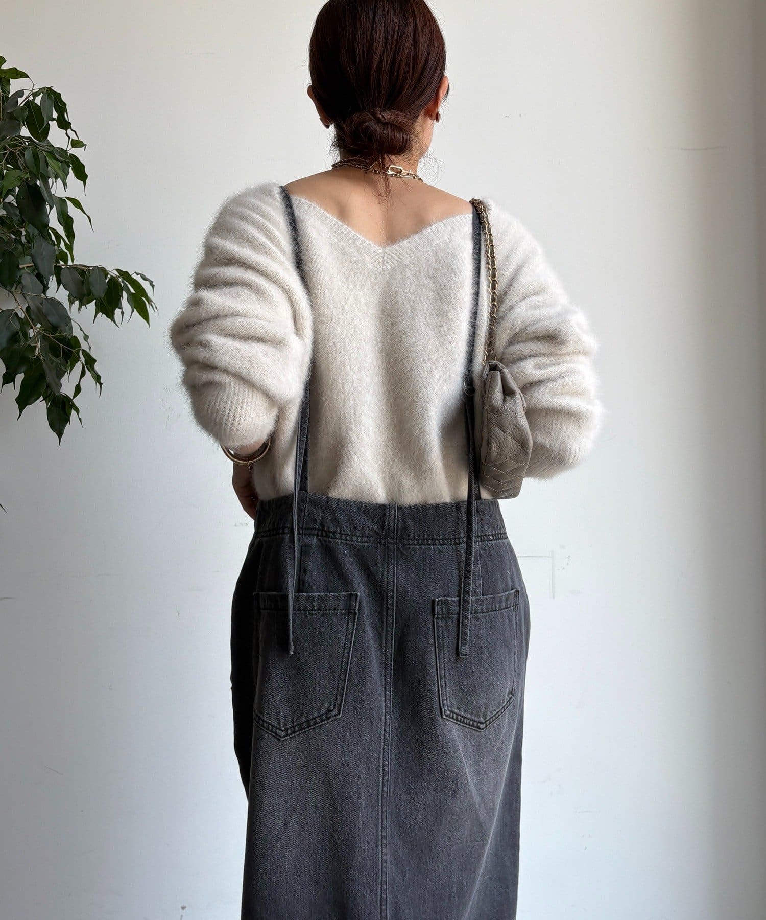 DOUDOU(ドゥドゥ) 【新色追加】デニムキャミジャンスカ