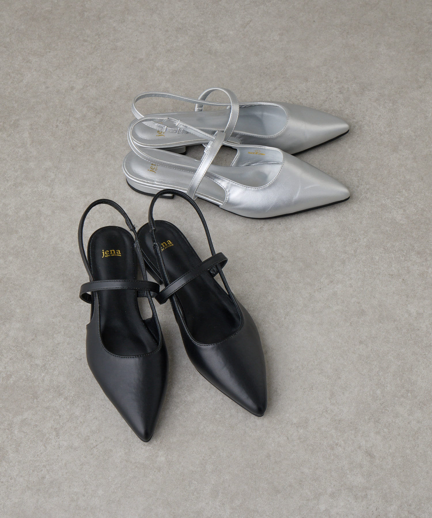 Jena　espace merveilleux(ジェナ　エスパスメルヴェイユ) スリングバックパンプス