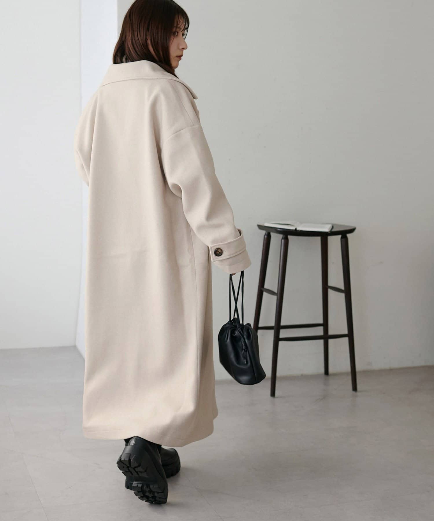DISCOAT(ディスコート) 【6色展開/毛玉になりにくい!】ダブルロングコート《WEB限定》