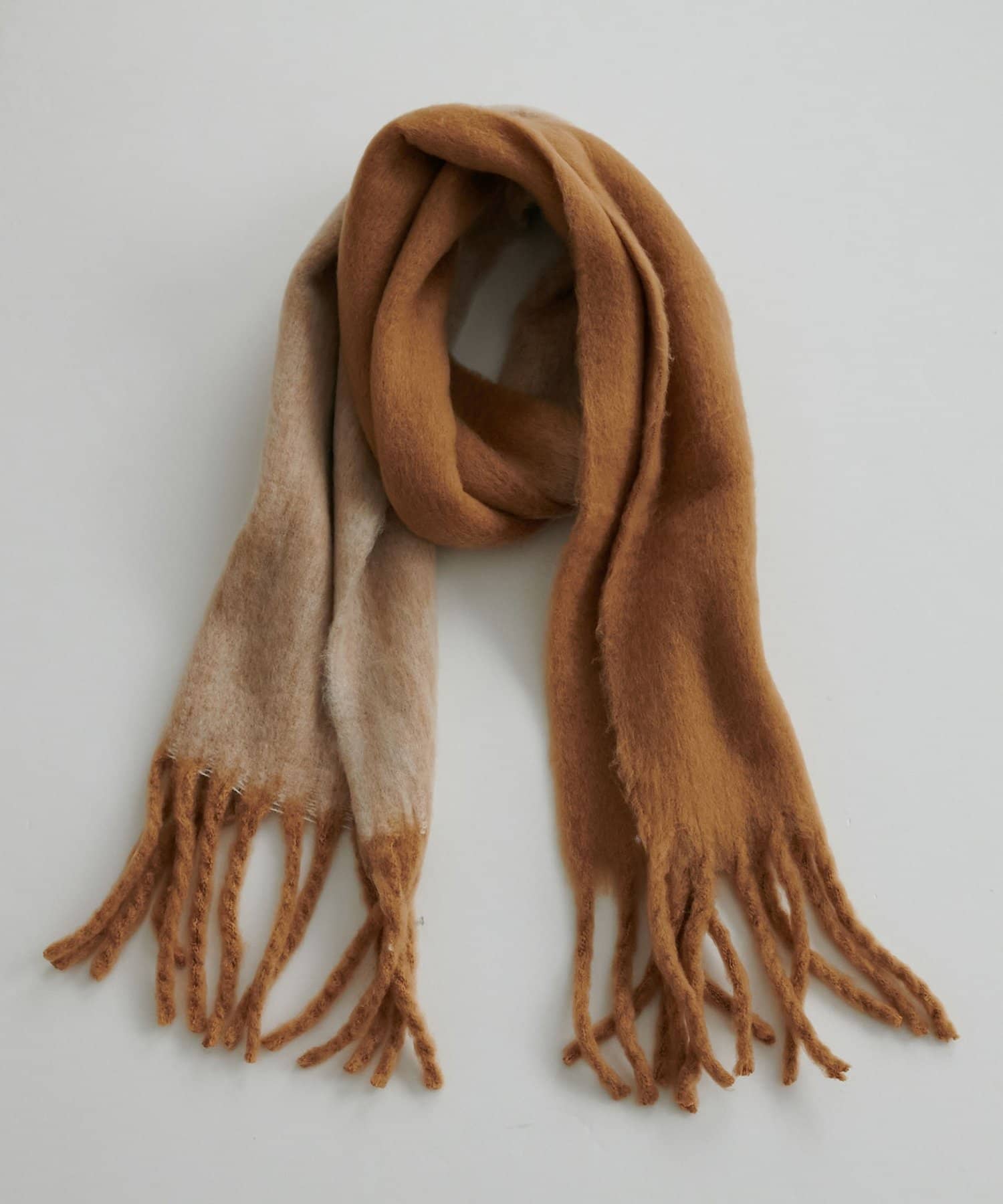 DISCOAT(ディスコート) 【WEB限定】バイカラーメランジマフラー