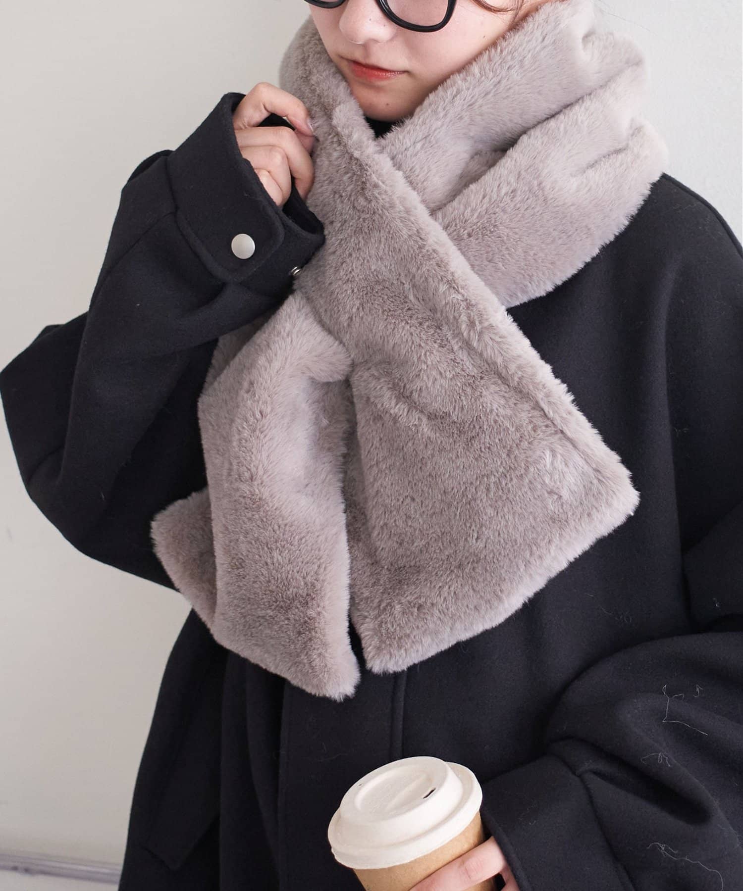 WEB限定】フェイクファーマフラー | DISCOAT(ディスコート