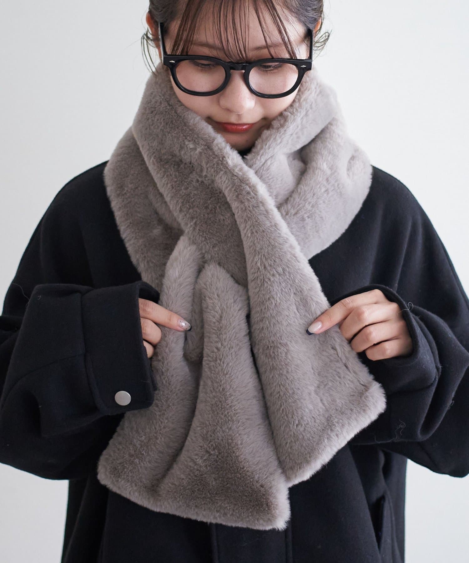 WEB限定】フェイクファーマフラー | DISCOAT(ディスコート