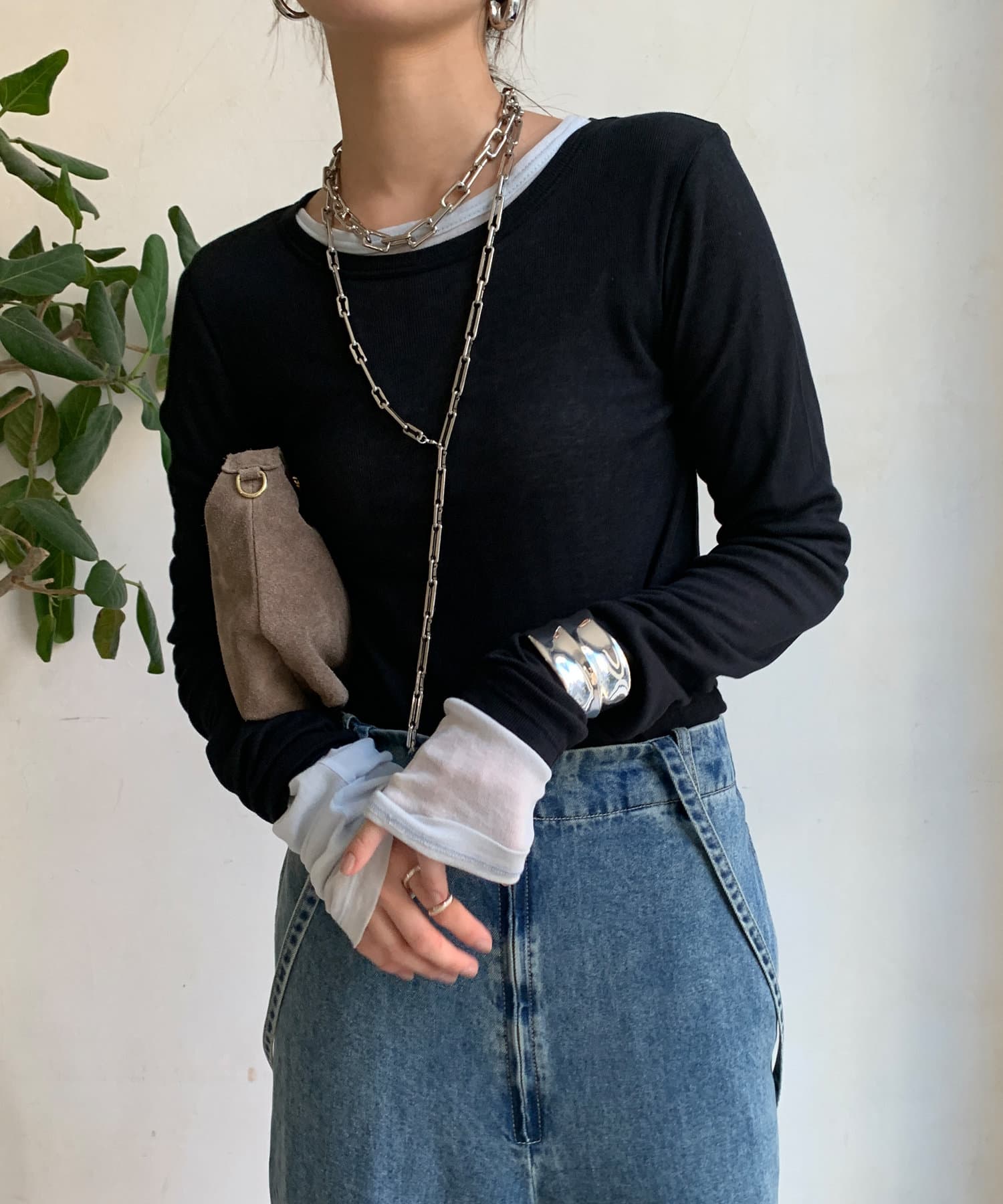 OUTLET(アウトレット) 【DouDou】シアーテレコロンTEE