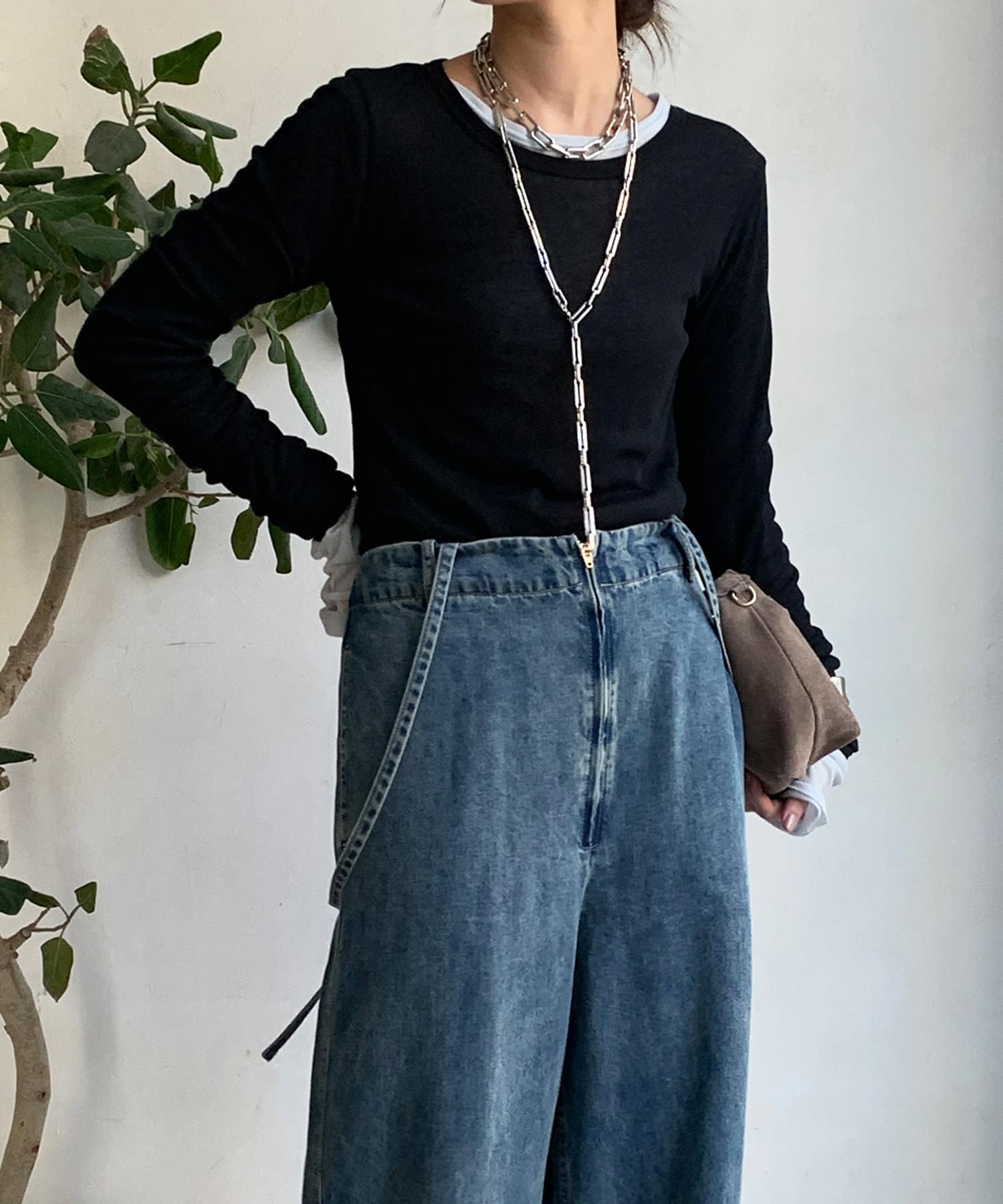 OUTLET(アウトレット) 【DouDou】シアーテレコロンTEE