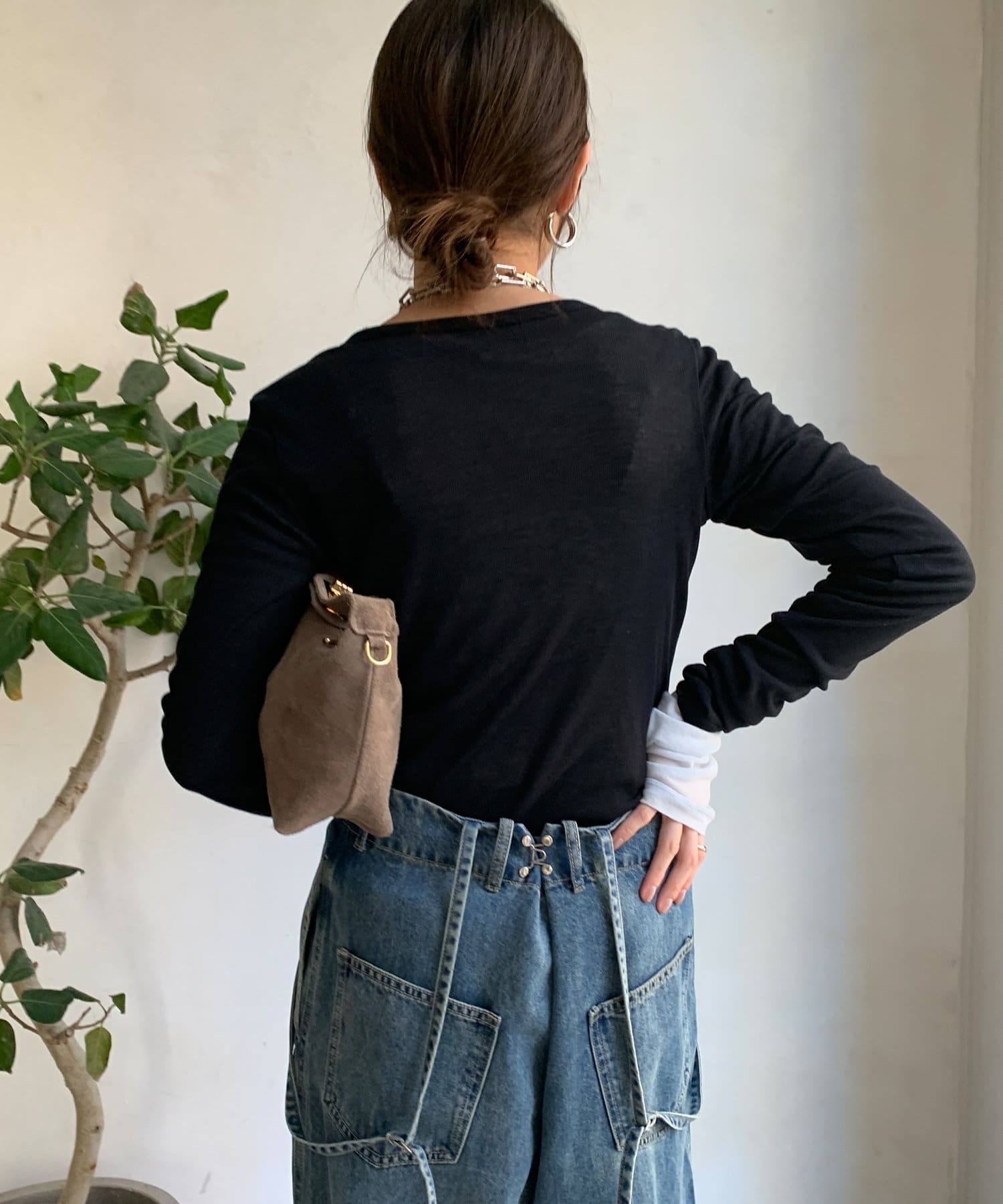 OUTLET(アウトレット) 【DouDou】シアーテレコロンTEE