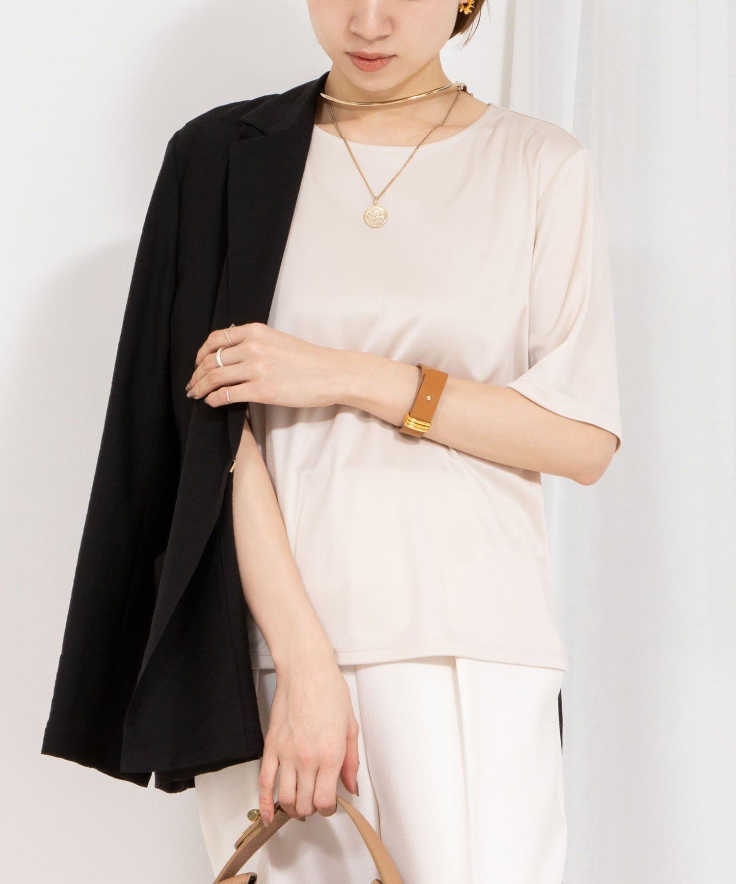 NOLLEY'S(ノーリーズ) サテンスムースT