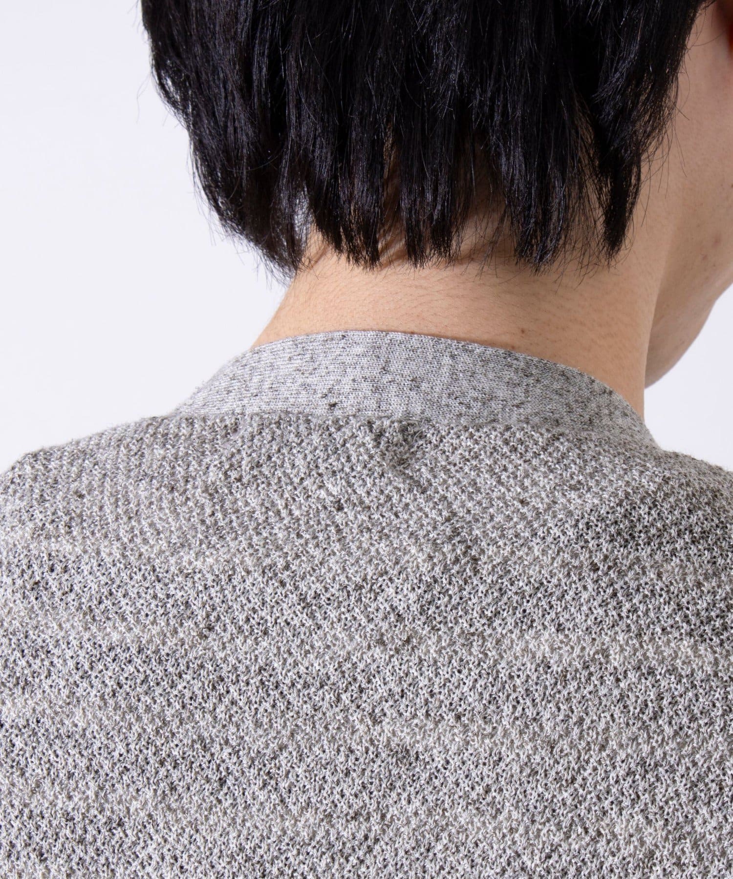 FREDY & GLOSTER(フレディ アンド グロスター) 【GLOSTER】フレンチブルドッグ刺繍 リネン混 カーディガン Vネック
