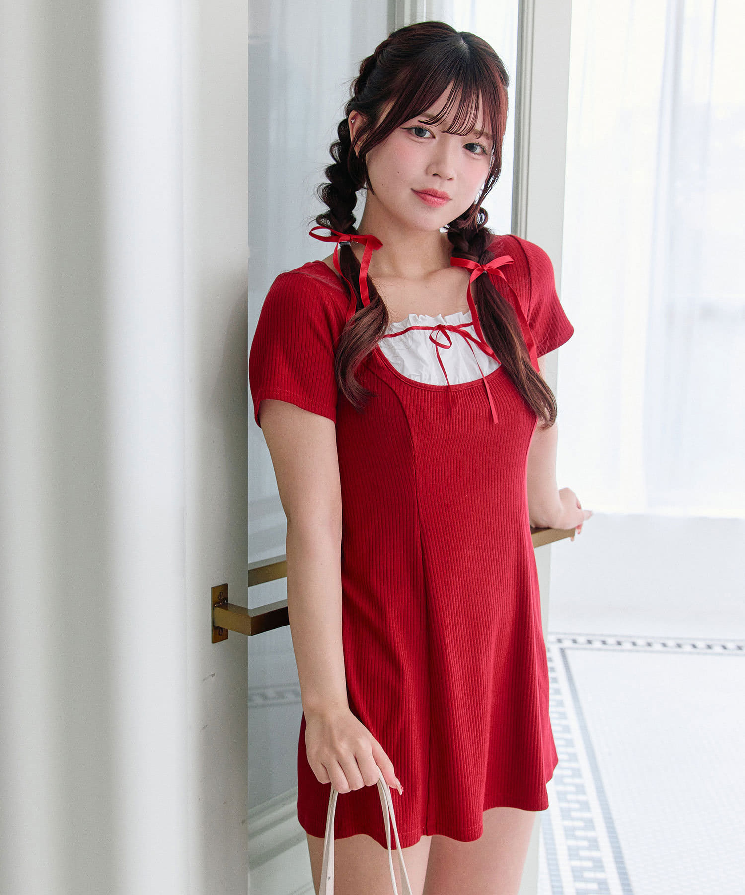 【テレビで話題】 Cherry Collection】チェリーコレクションミニワンピ | OLIVE ワンピース