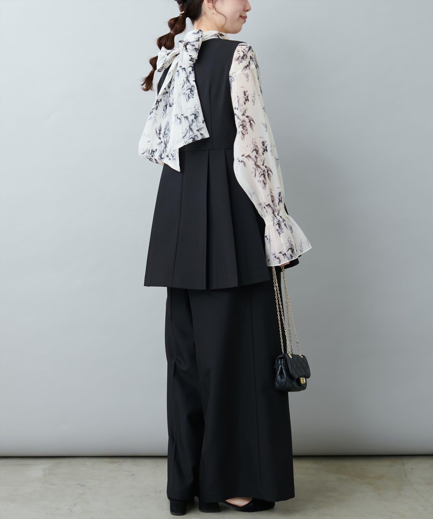 NICE CLAUP / OLIVE des OLIVE OUTLET(ナイスクラップ  / オリーブ デ オリーブ アウトレット) 【natural couture】ツイルタックベスト
