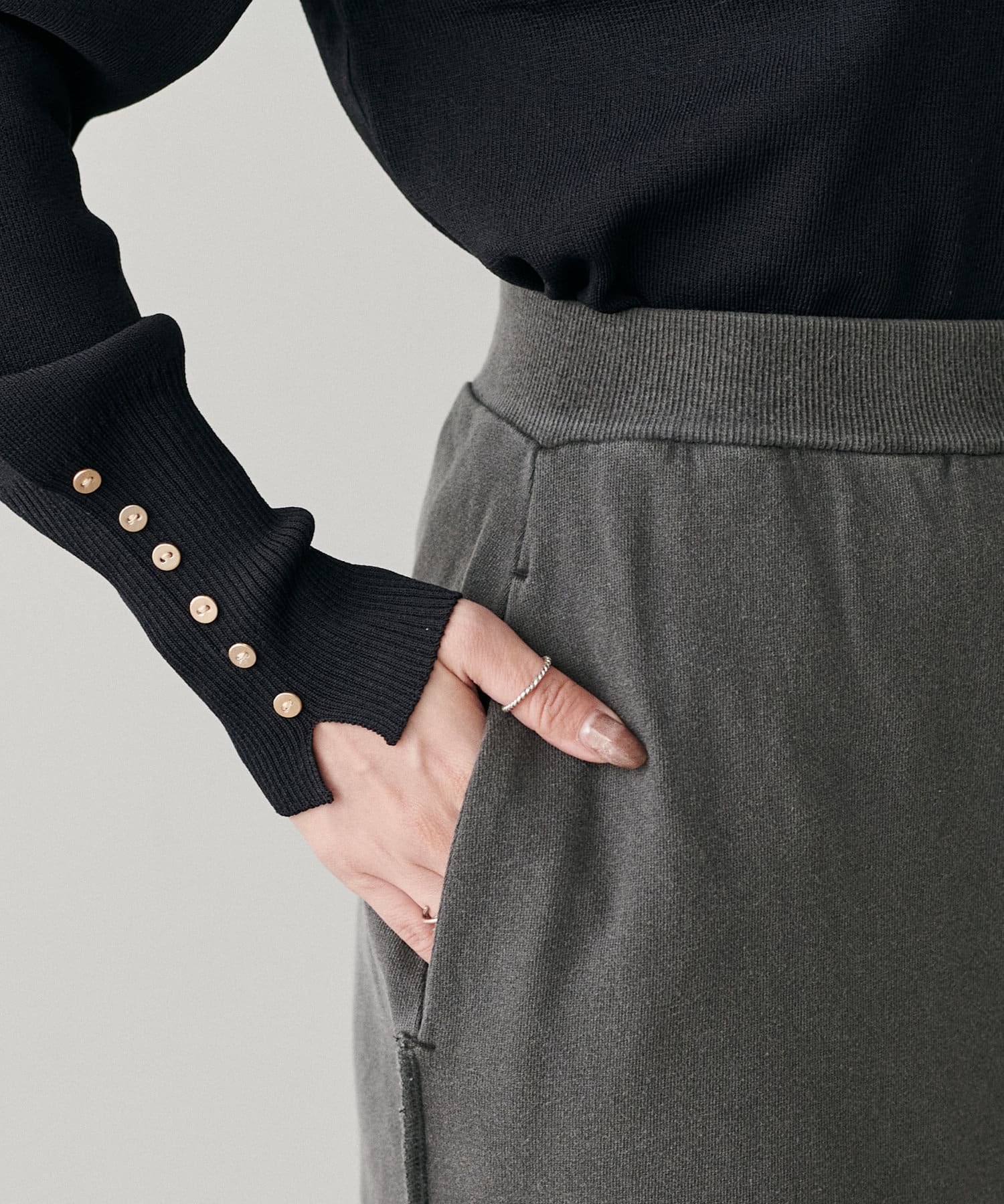 NICE CLAUP / OLIVE des OLIVE OUTLET(ナイスクラップ  / オリーブ デ オリーブ アウトレット) 【LARUTA】ヴィンテージライクスウェットスカート