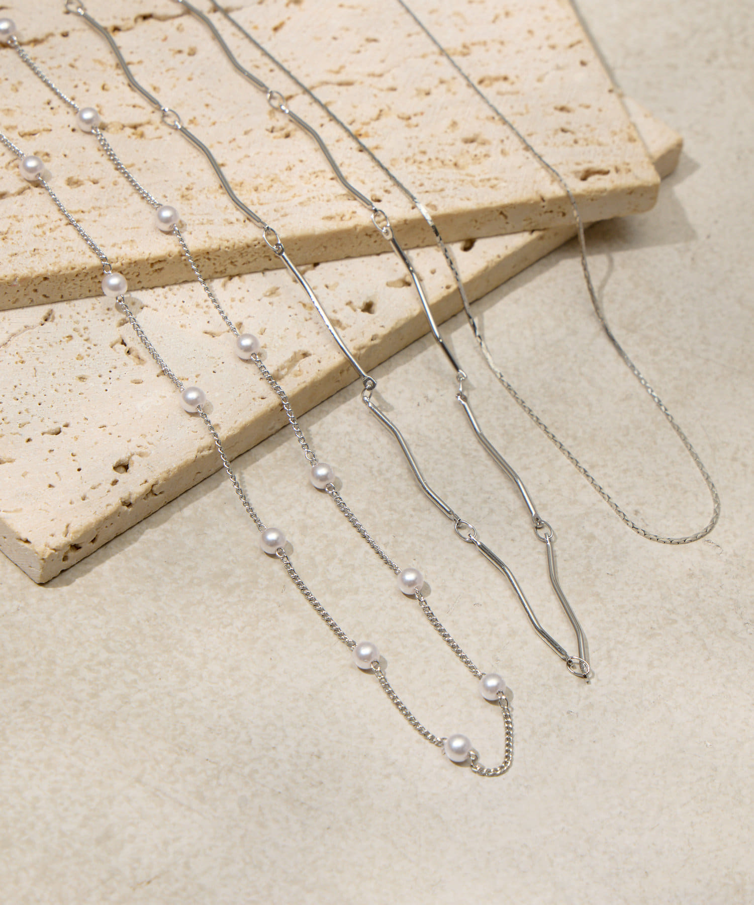 Lattice(ラティス) うねうねパールネックレスセット(3P)