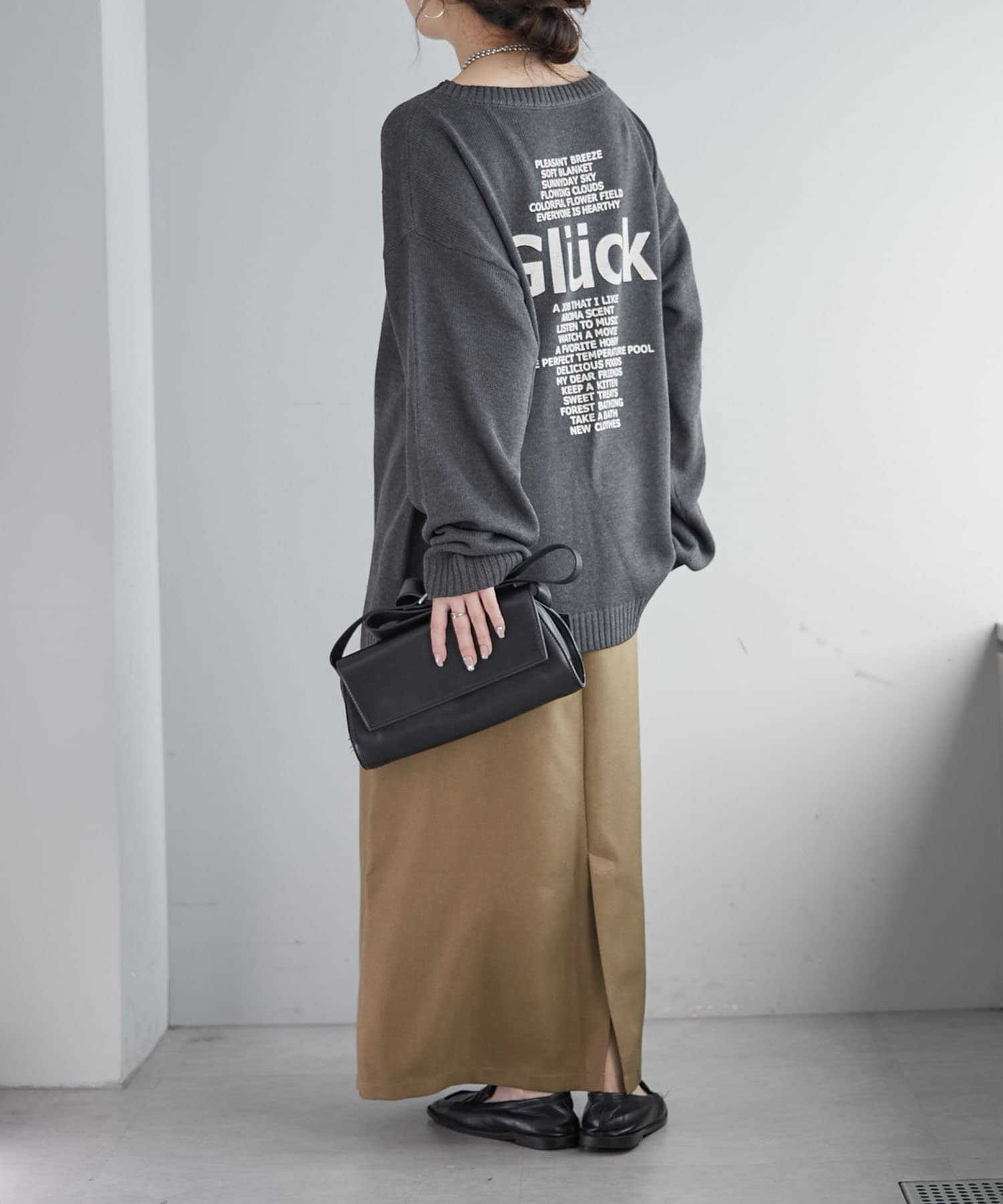 NICE CLAUP / OLIVE des OLIVE OUTLET(ナイスクラップ  / オリーブ デ オリーブ アウトレット) 【NUNIFE】ダブルウエストＡラインスカート