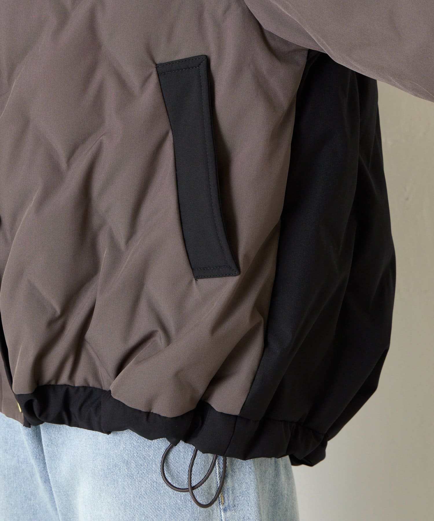 Jena　espace merveilleux(ジェナ　エスパスメルヴェイユ) 【配色が映える/大人気ダウン】配色テントラインダウンジャケット