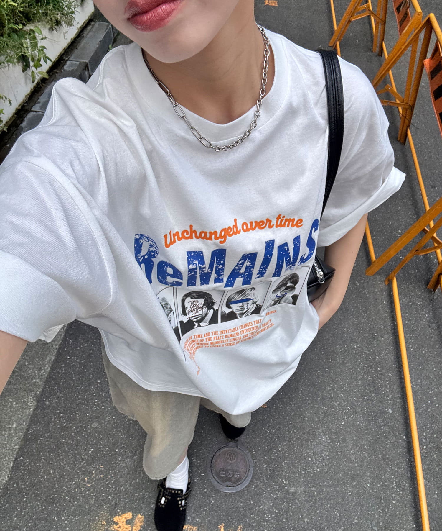 CIAOPANIC(チャオパニック) ピグメントバンドTEE