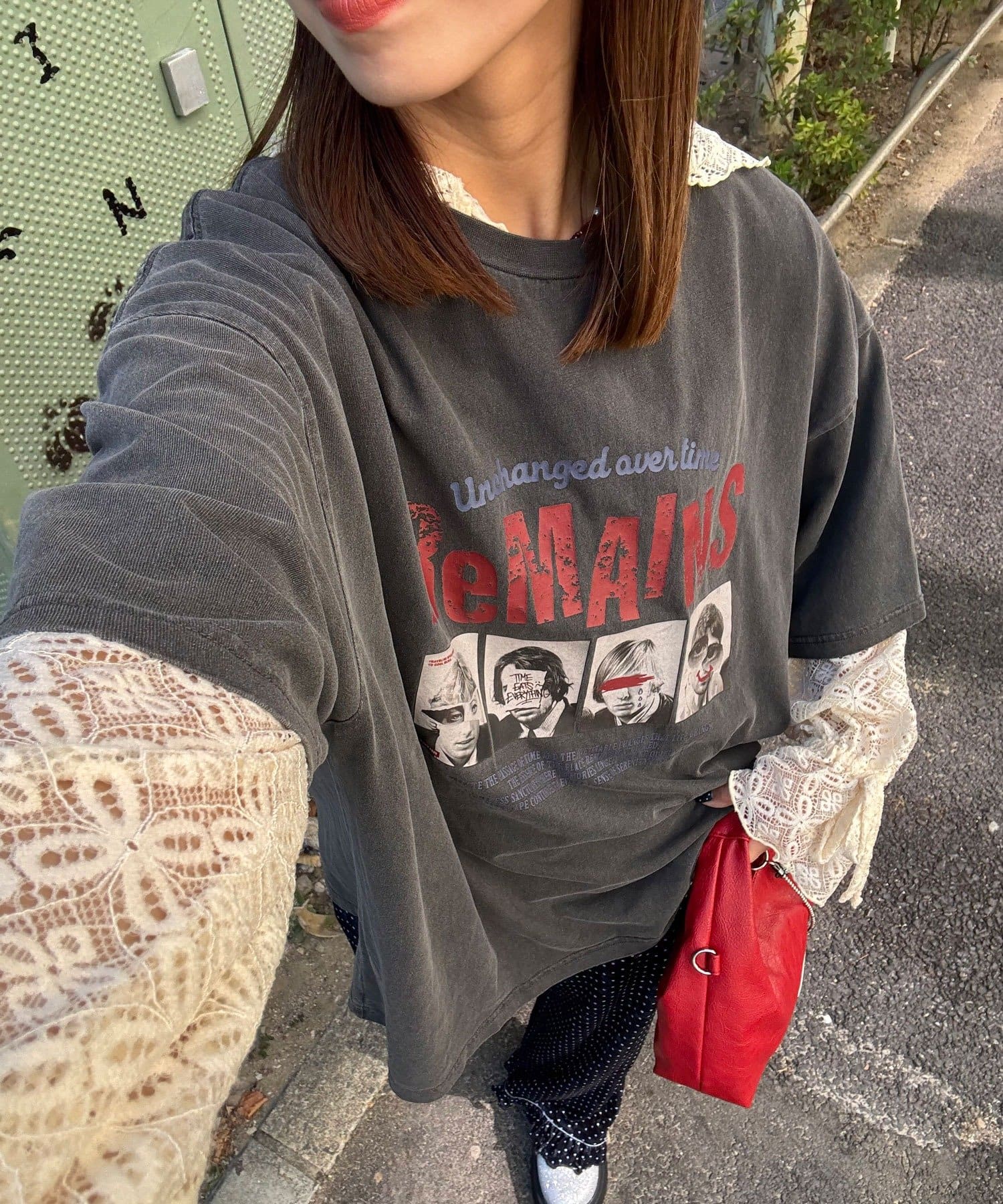 CIAOPANIC(チャオパニック) ピグメントバンドTEE