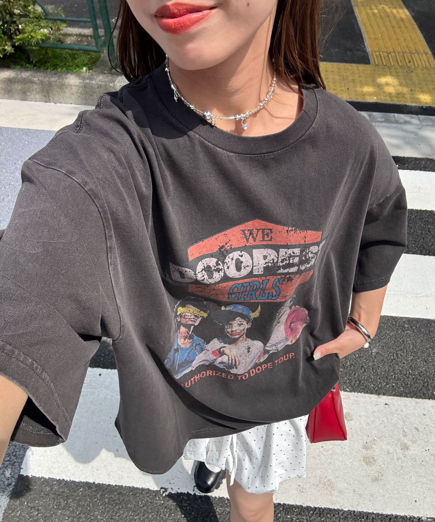 CIAOPANIC(チャオパニック) ピグメントバンドTEE